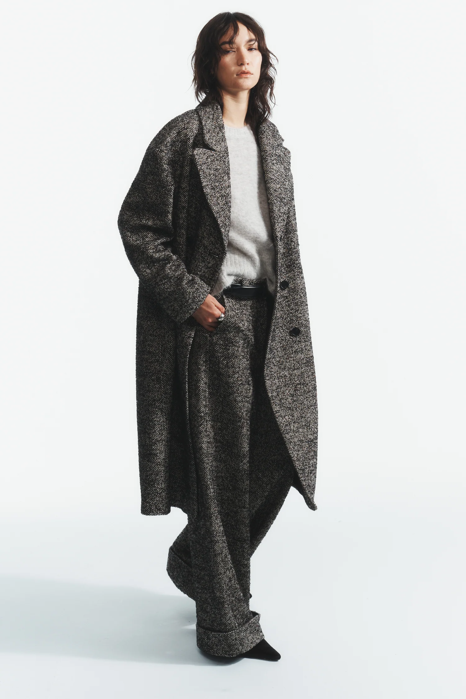 Dayana Overcoat, Herringbone