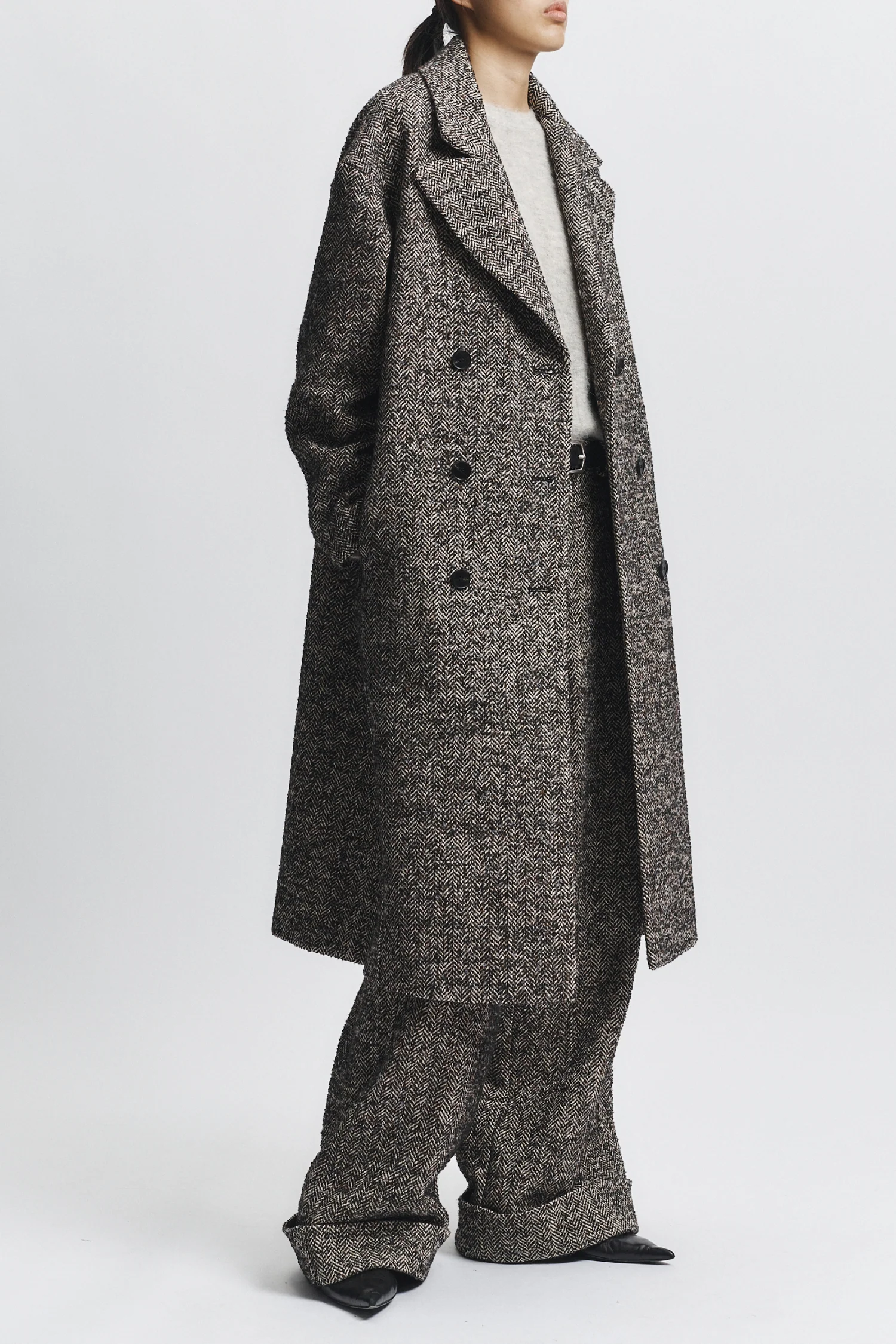 Dayana Overcoat, Herringbone 3 Dayana Overcoat, Herringbone
