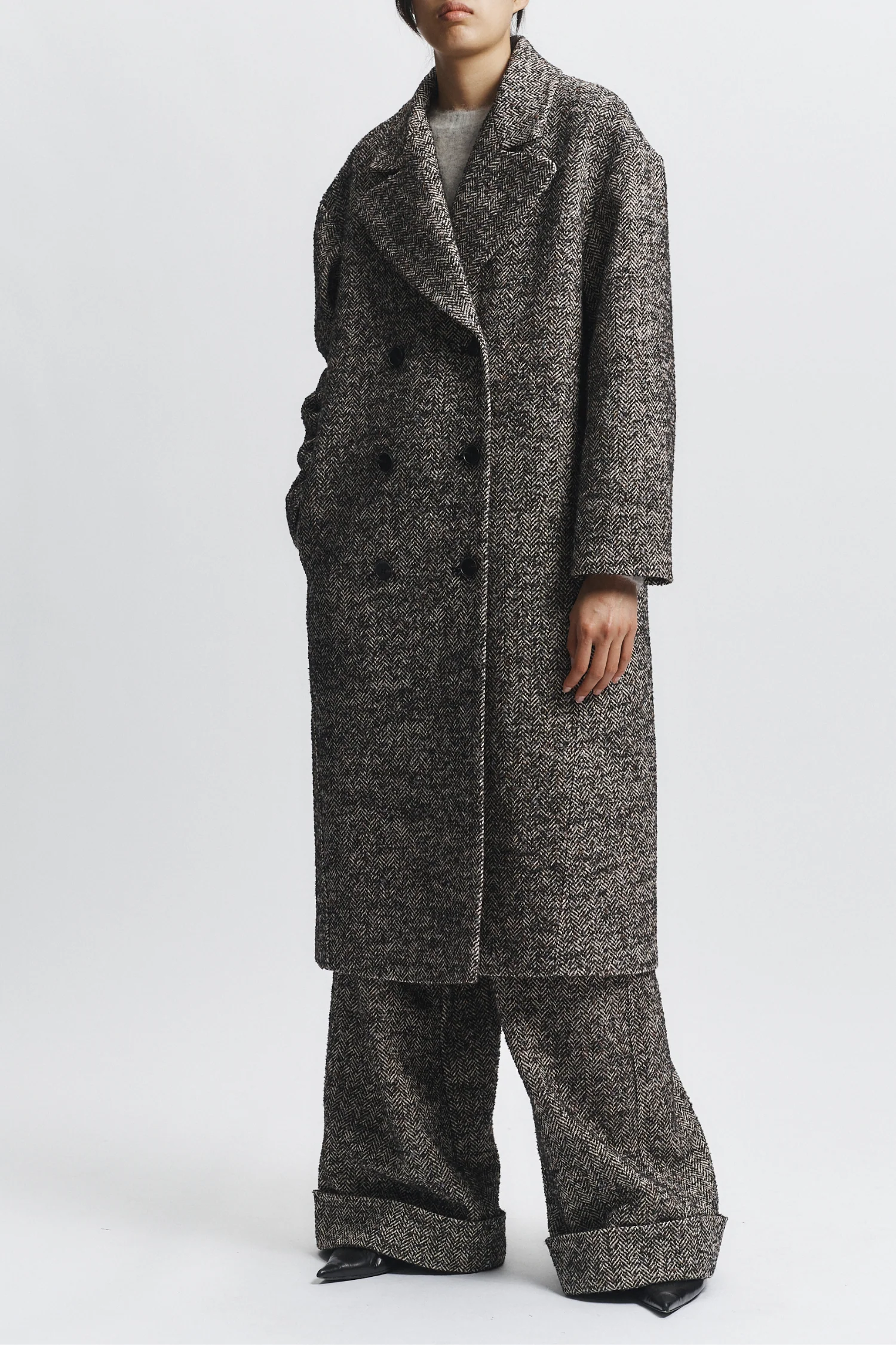 Dayana Overcoat, Herringbone 5 Dayana Overcoat, Herringbone