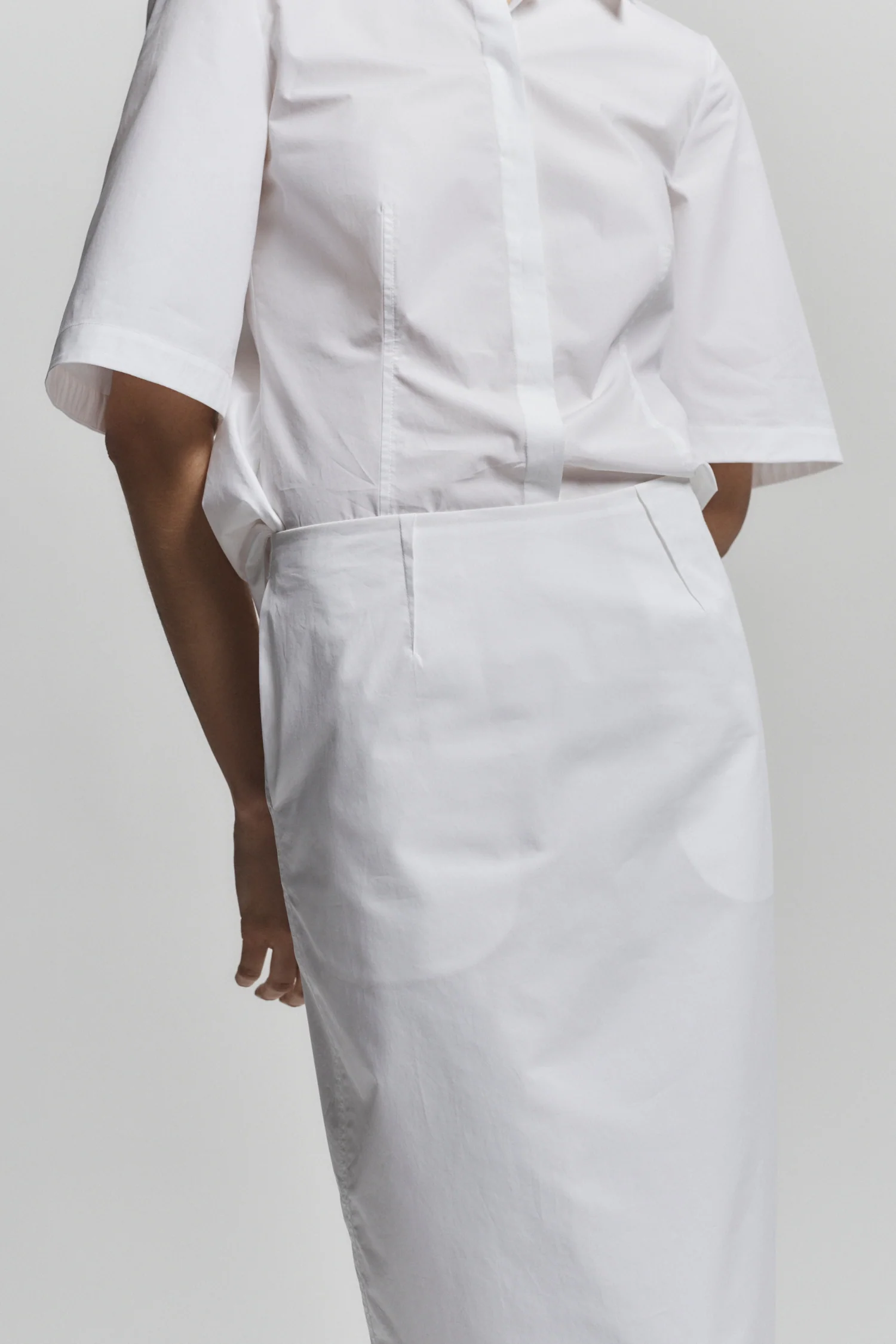 Dion Short Sleeve Buttondown, White 4 Dion Short Sleeve Buttondown, White