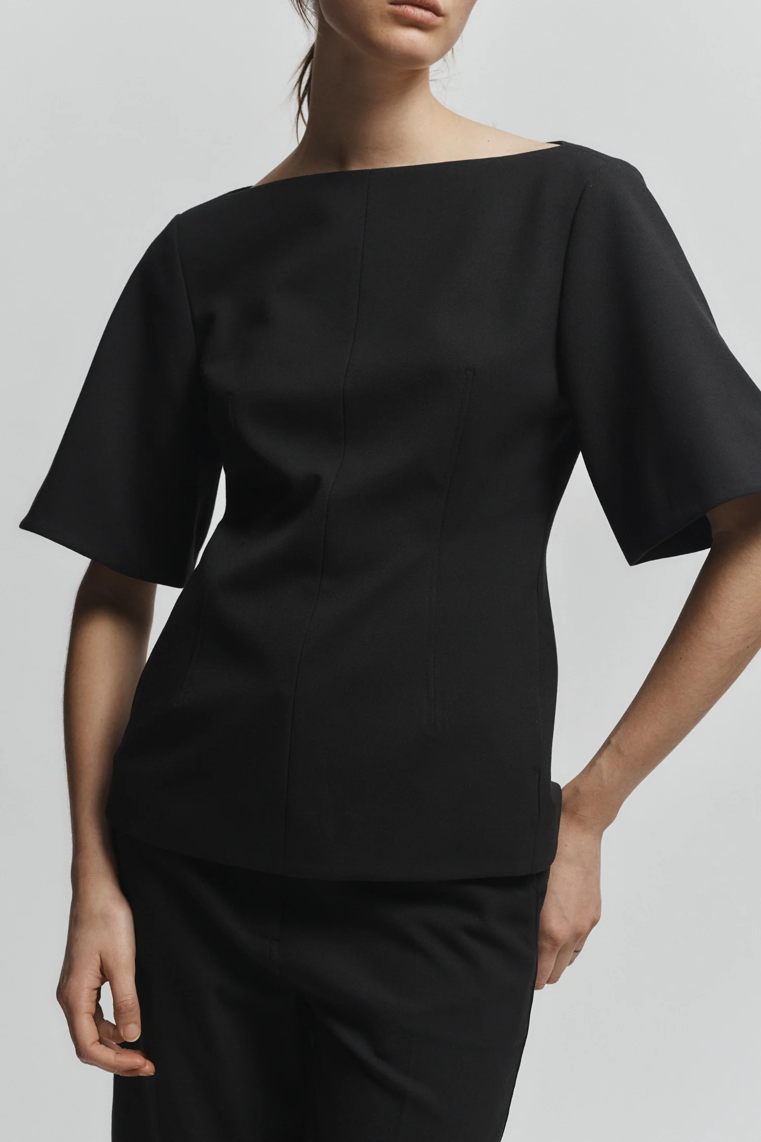 Elena Tunic Top, Black 4 Elena Tunic Top, Black