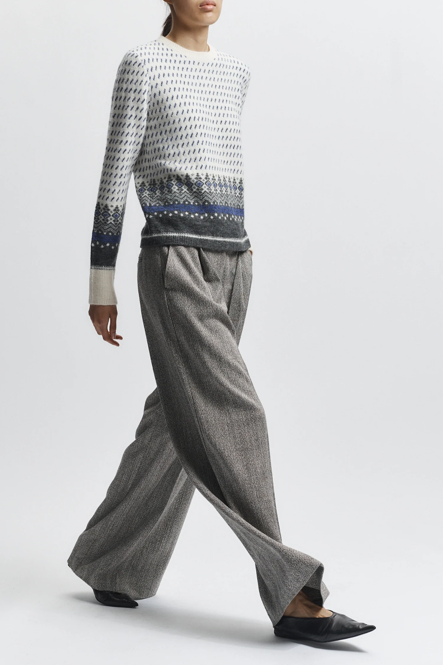 Eli Nordic Sweater, Frost