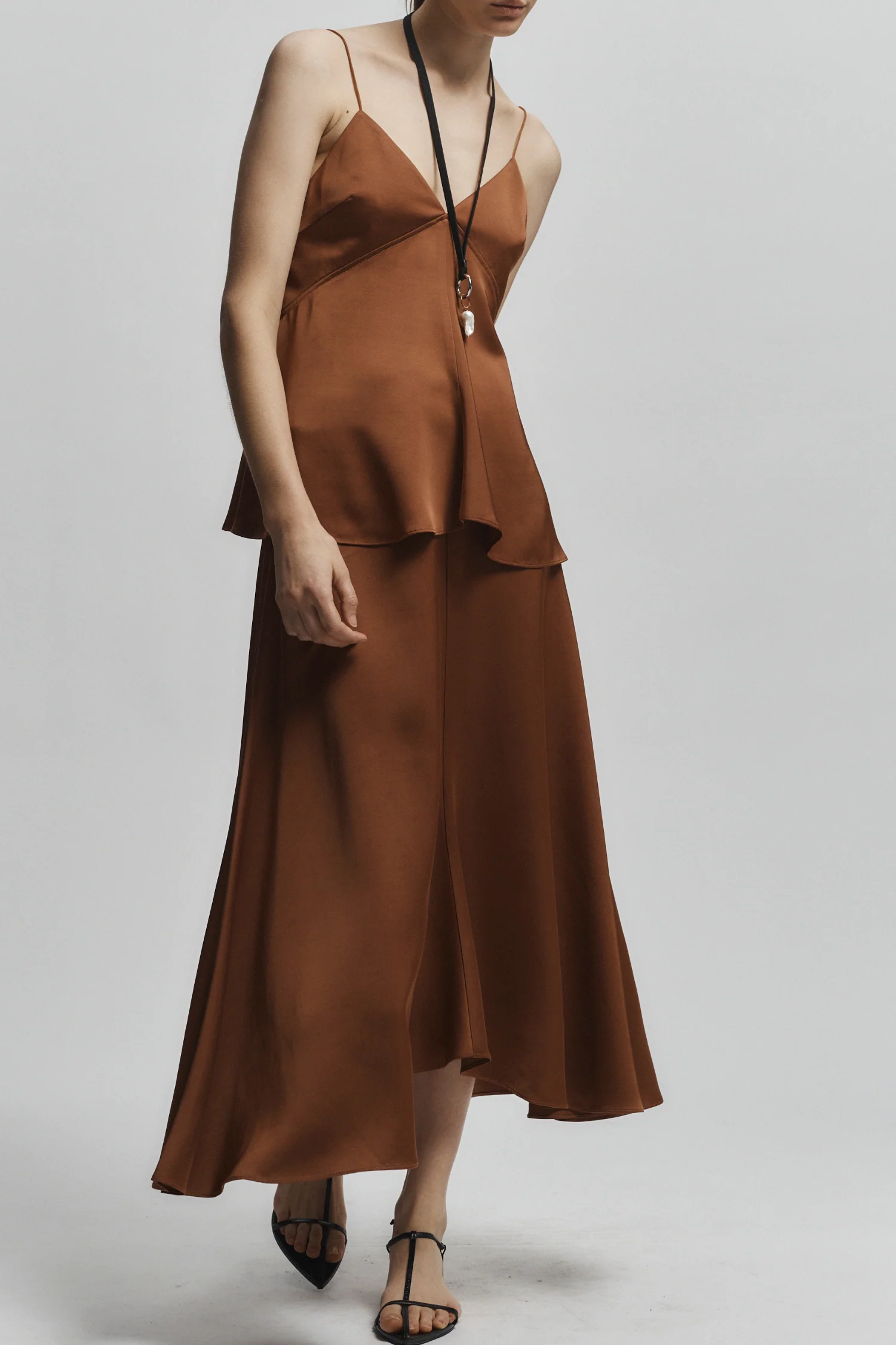 Elise Spaghetti Strap Cami, Rust 4 Elise Spaghetti Strap Cami, Rust