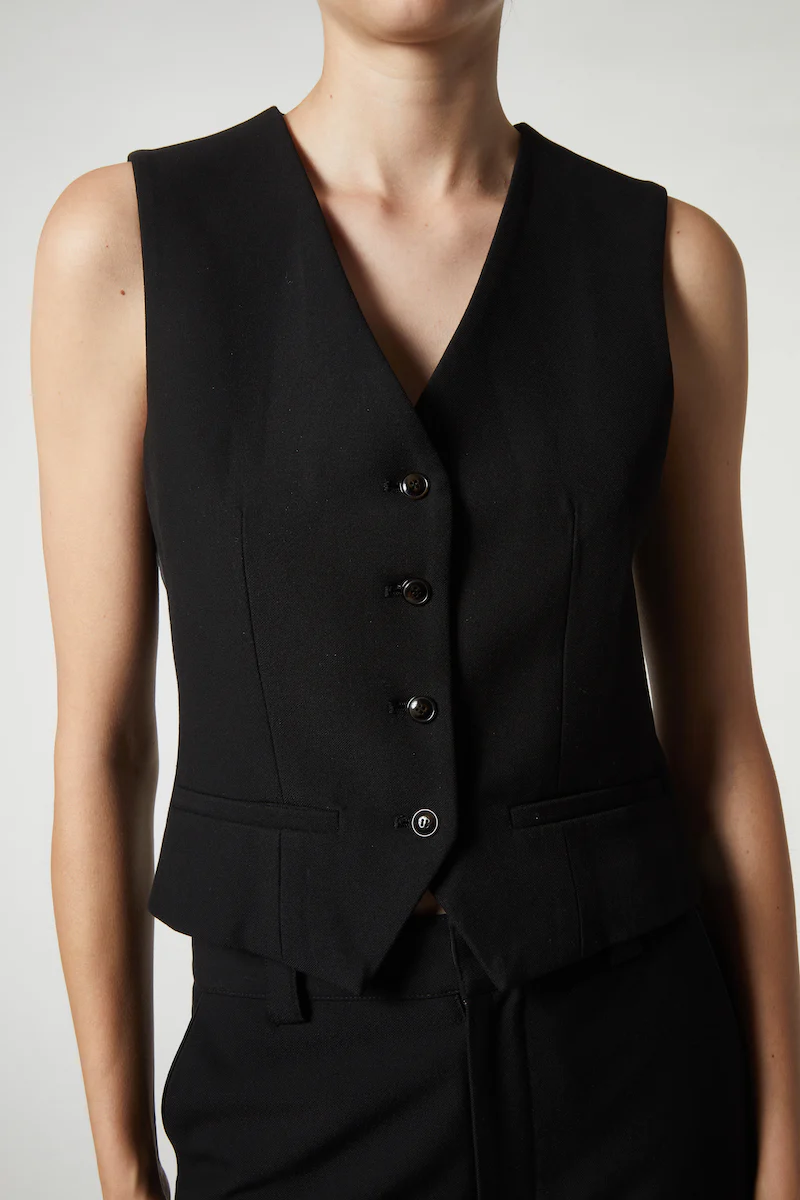 Isla Waistcoat, Black