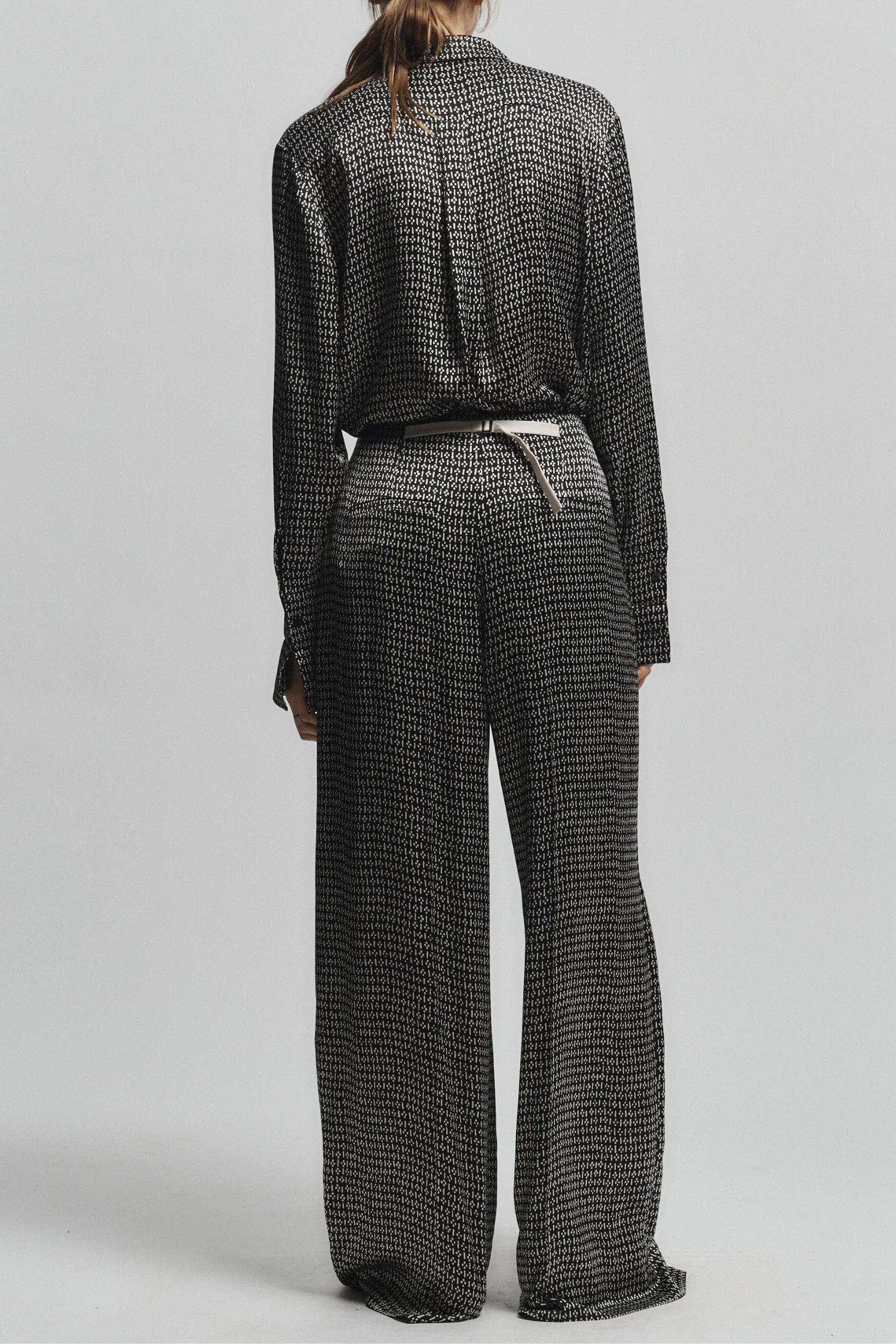 Ellis Printed Trouser, Black