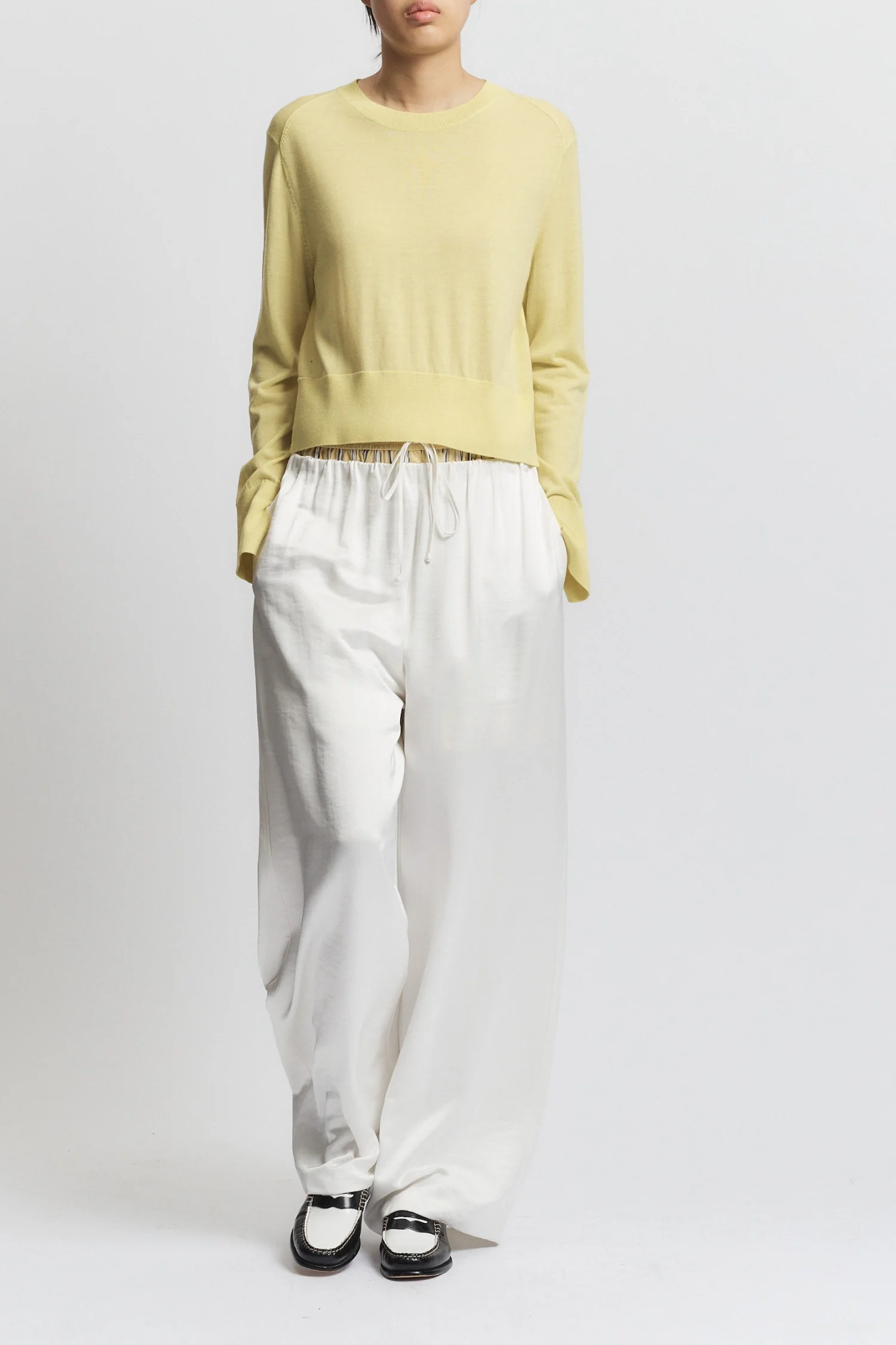 Elodie Layered Crewneck Knit, Canary Yellow 7 Elodie Layered Crewneck Knit, Canary Yellow