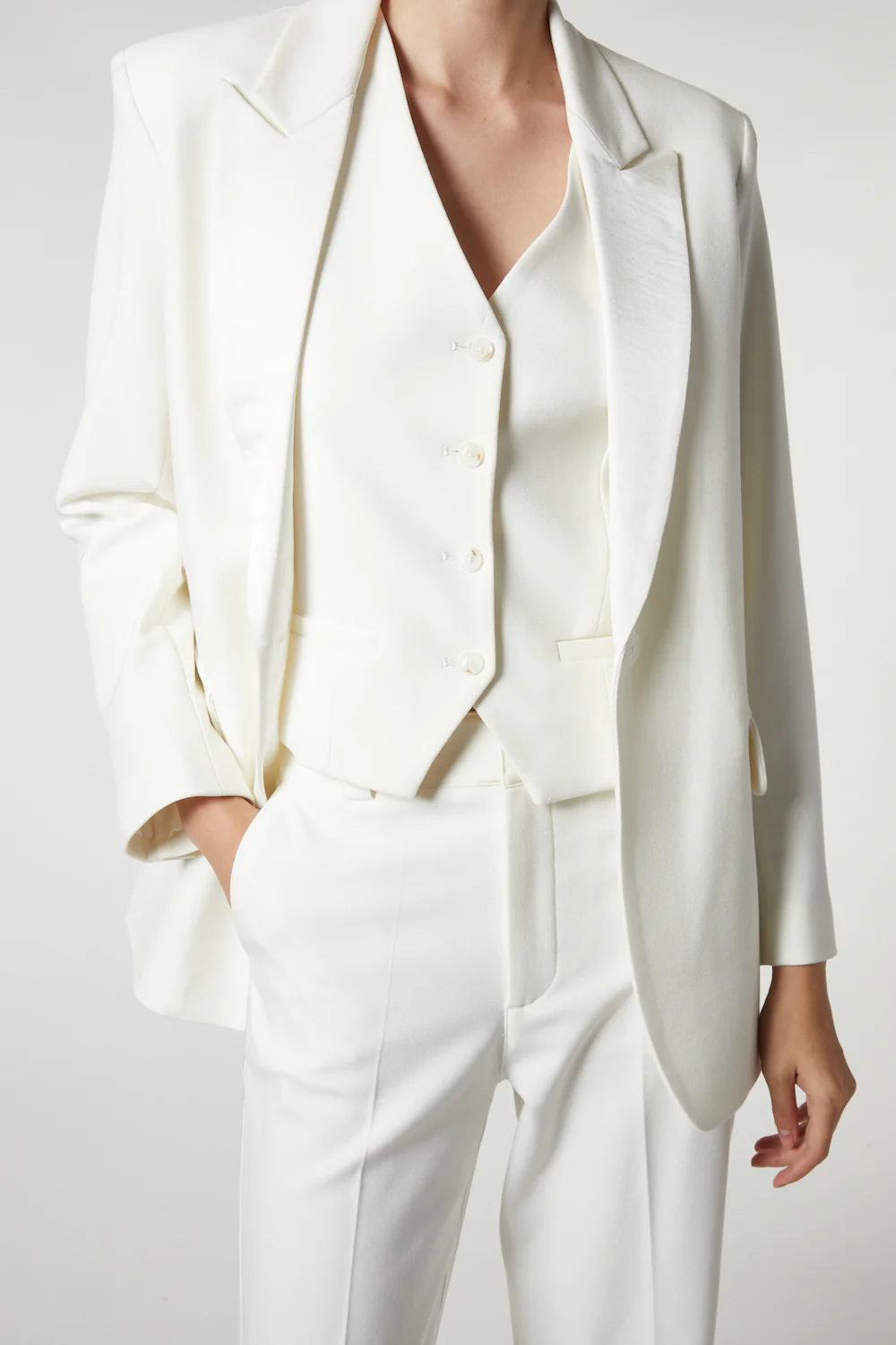 Isla Waistcoat, White