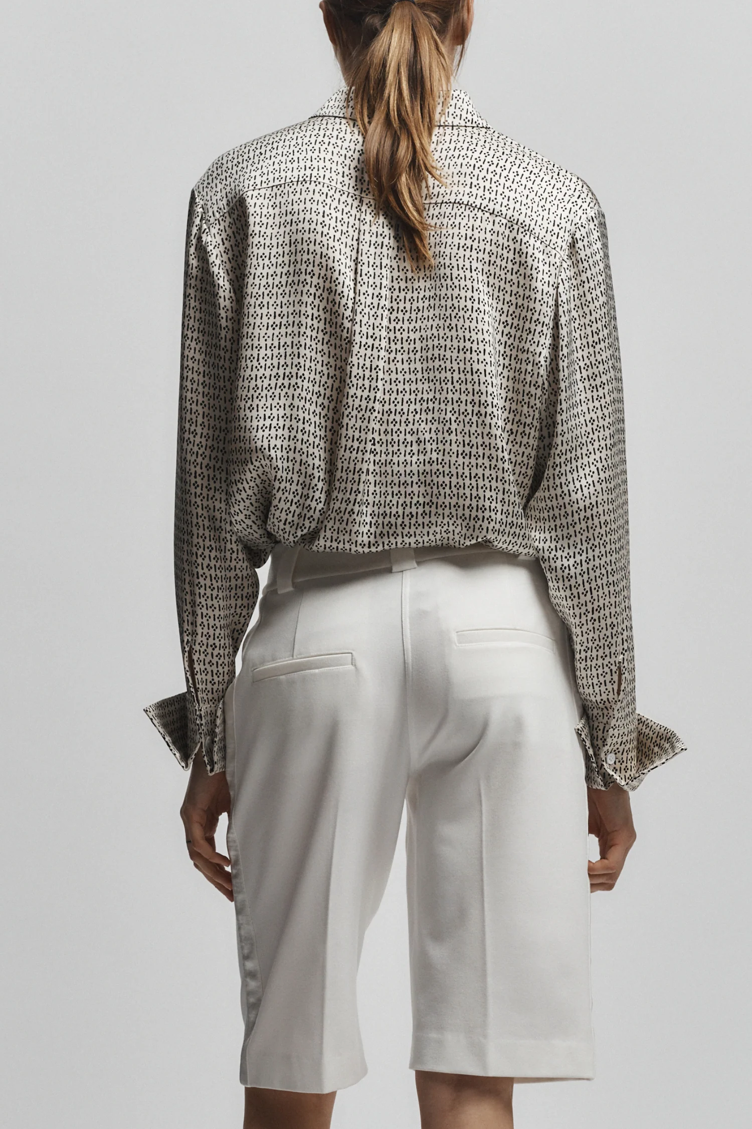 Esme Printed Blouse, Ivory 3 Esme Printed Blouse, Ivory
