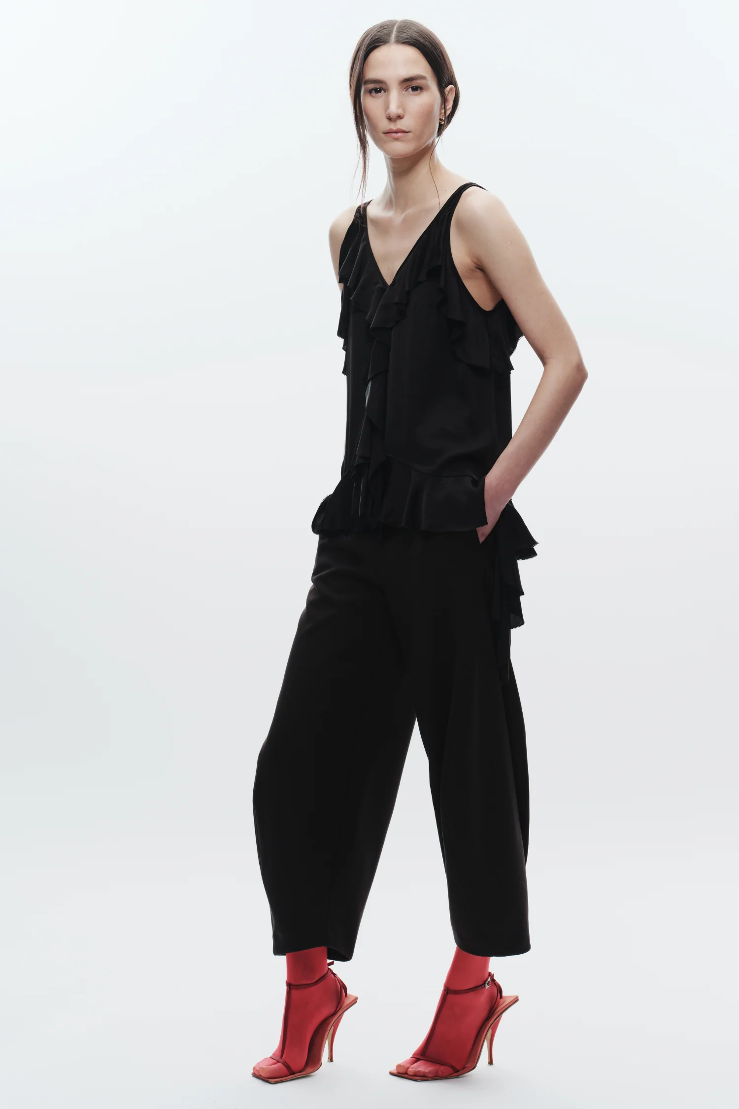 Kelce Barrel Trouser, Black