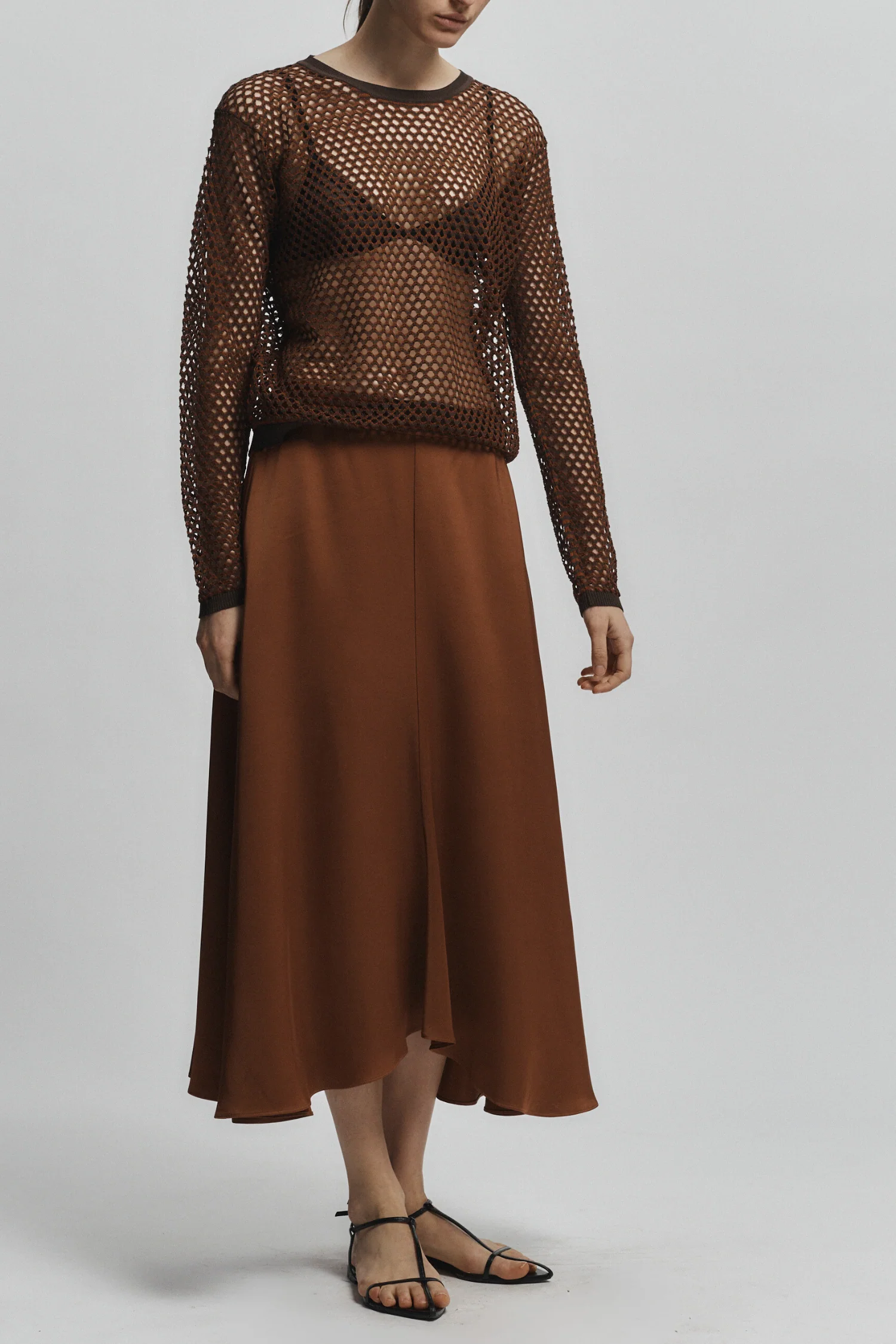 Frieda A-Line Skirt, Gingerbread