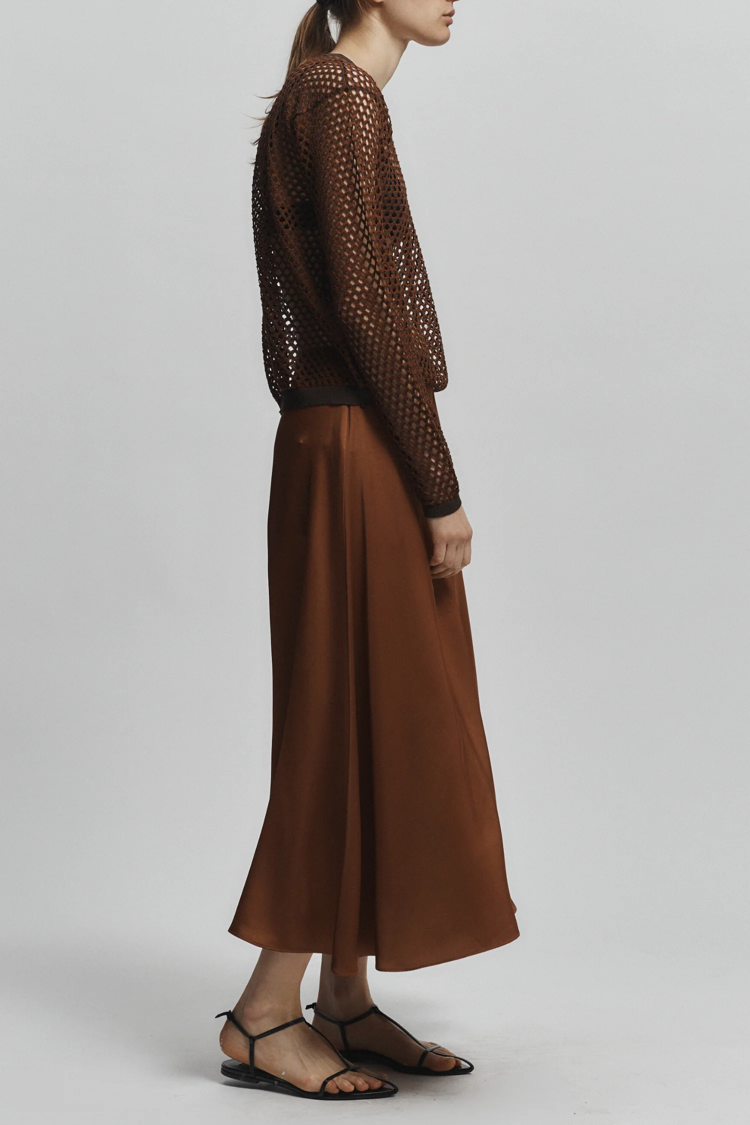 Frieda A-Line Skirt, Gingerbread