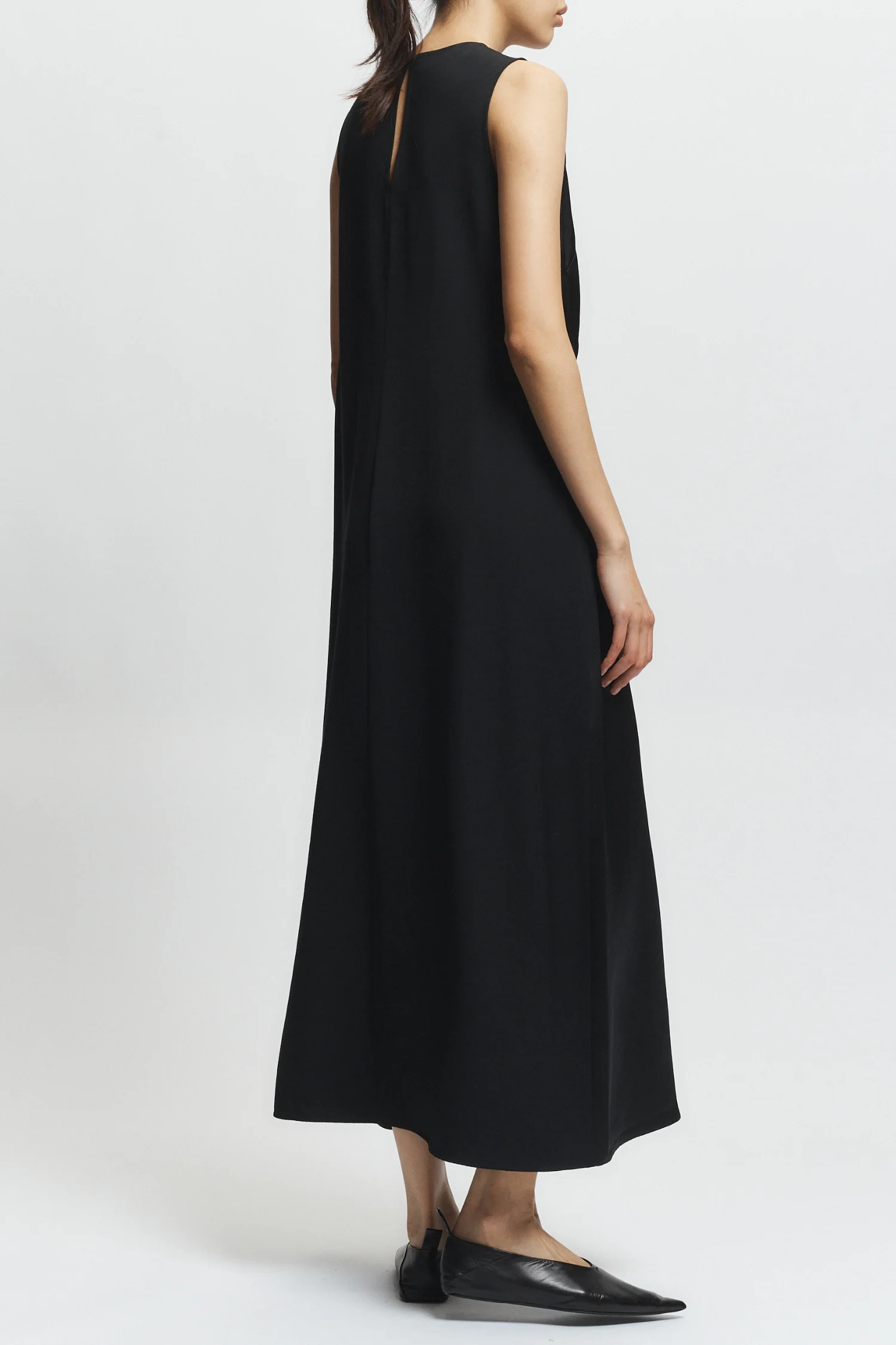 Grant Charmeuse Maxi Dress, Black