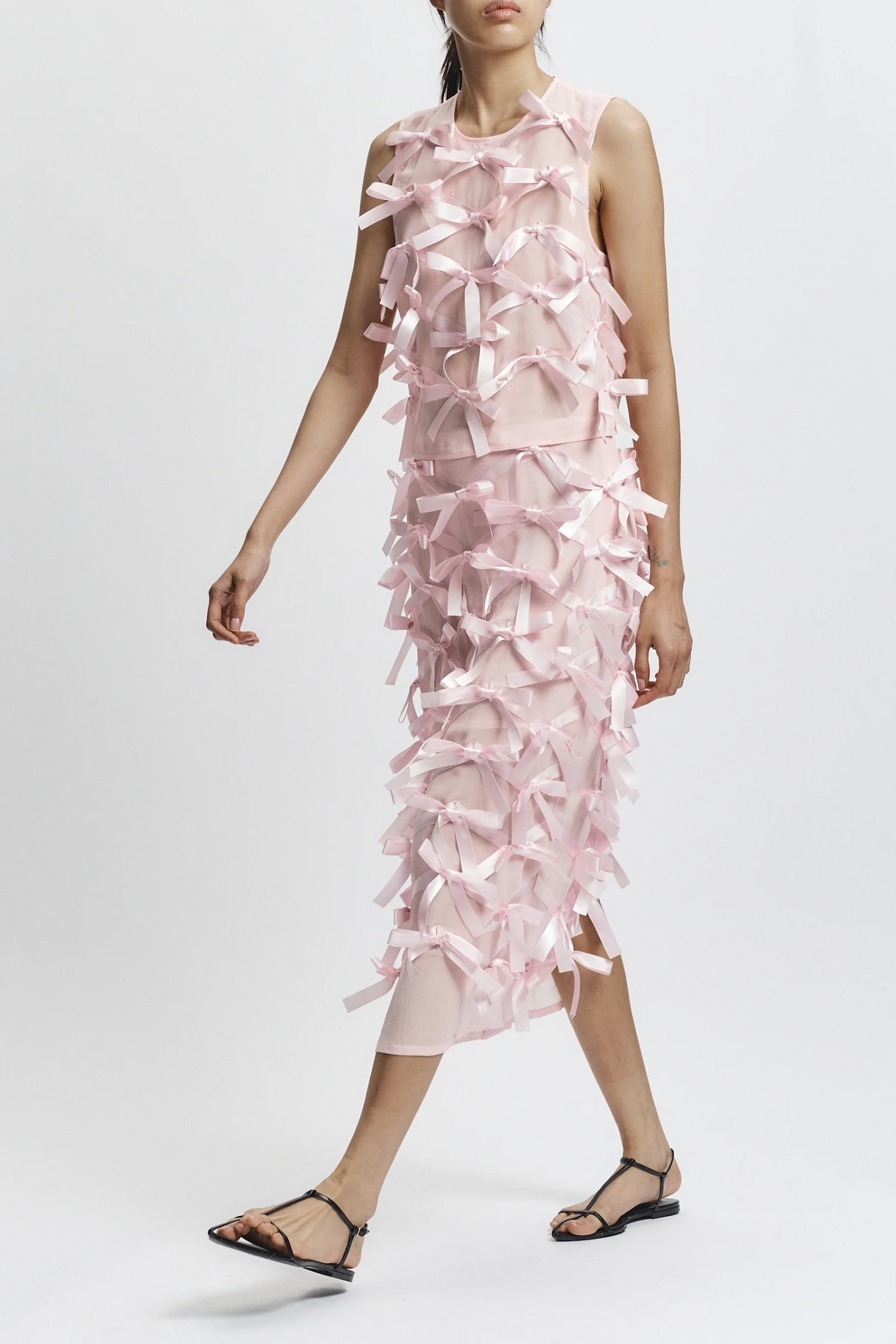 Gwen Bow Skirt, Barely Pink