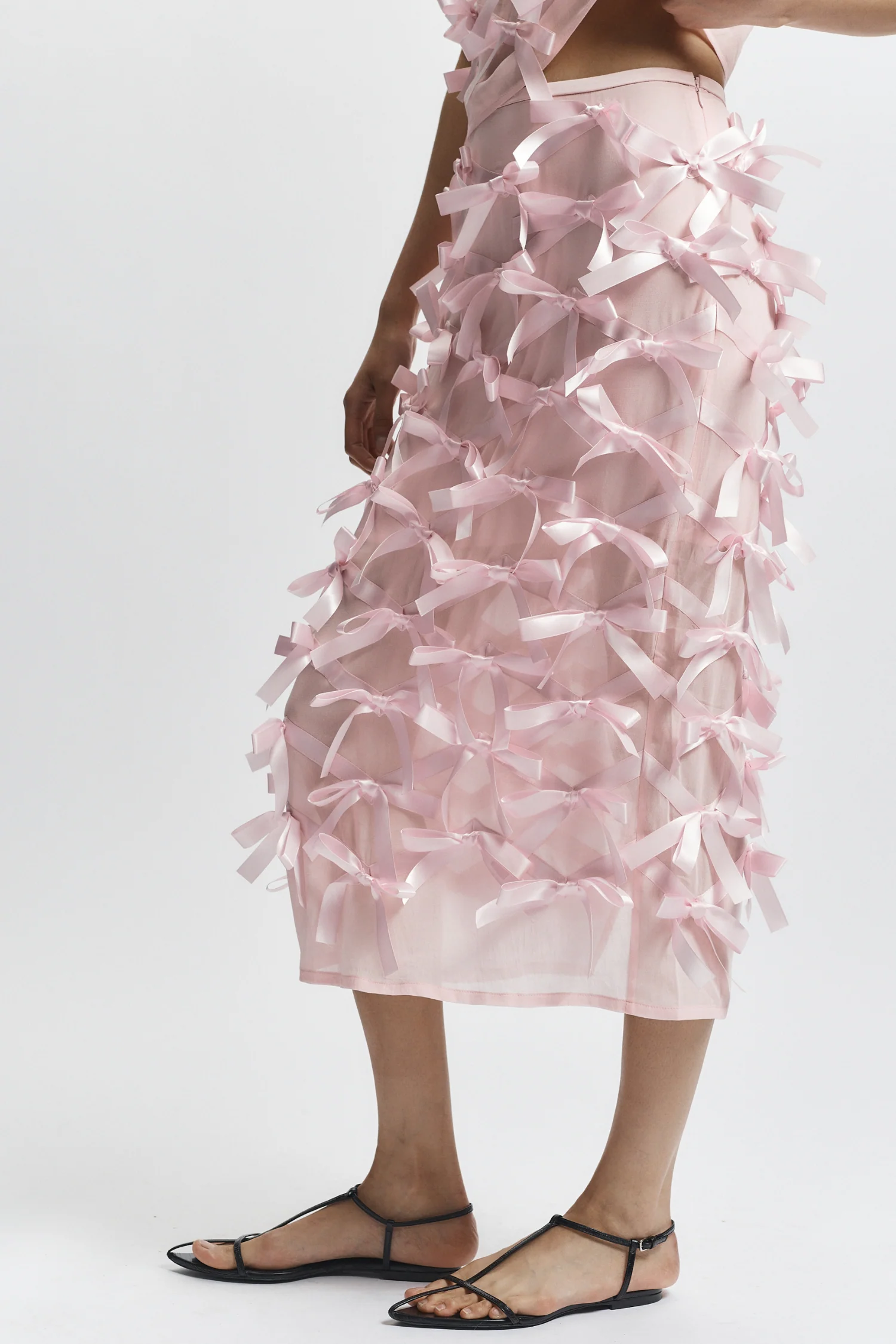 Gwen Bow Skirt, Barely Pink