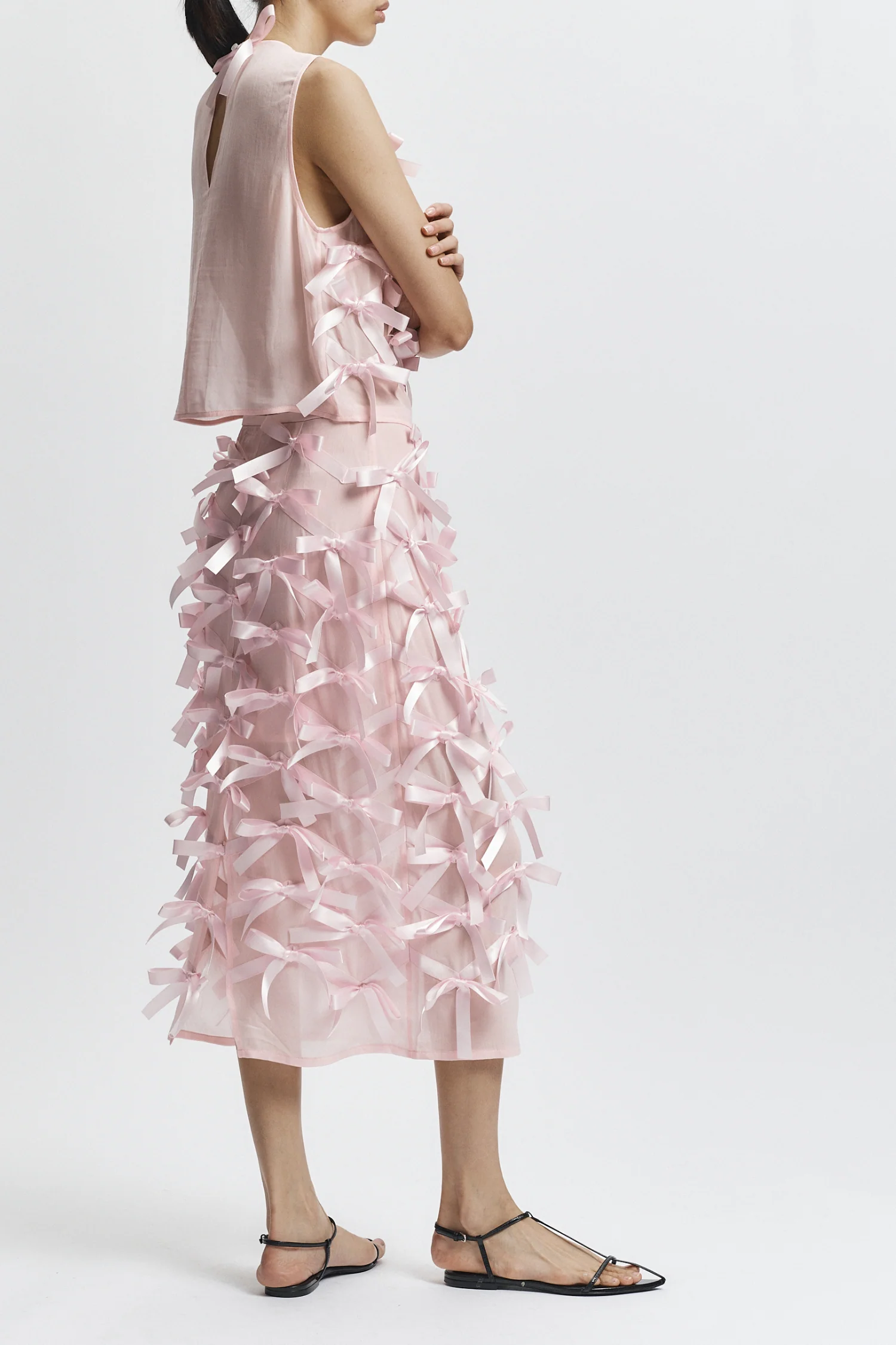 Gwen Bow Skirt, Barely Pink 3 Gwen Bow Skirt, Barely Pink