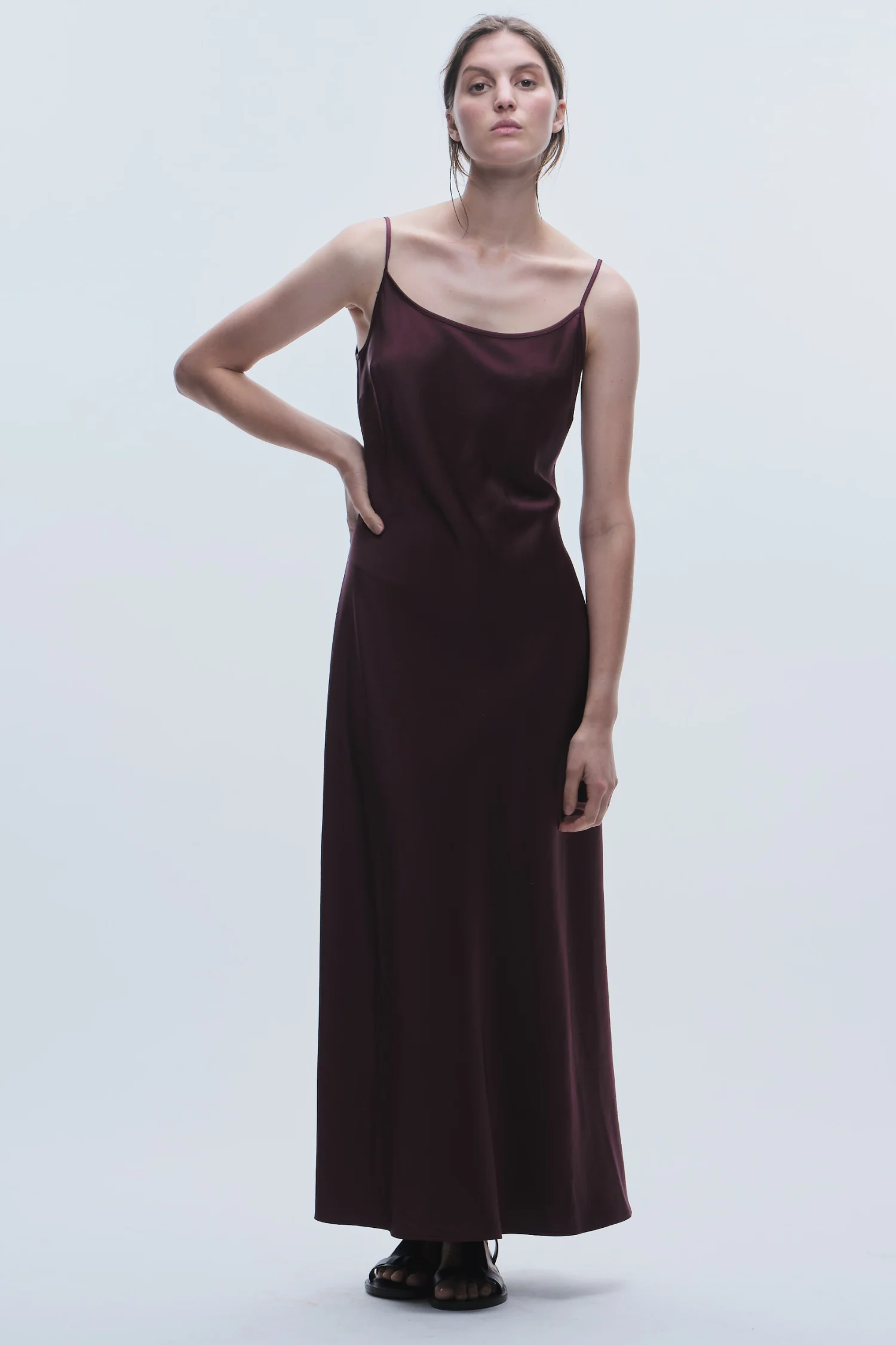 Haley Slip Dress, Grape