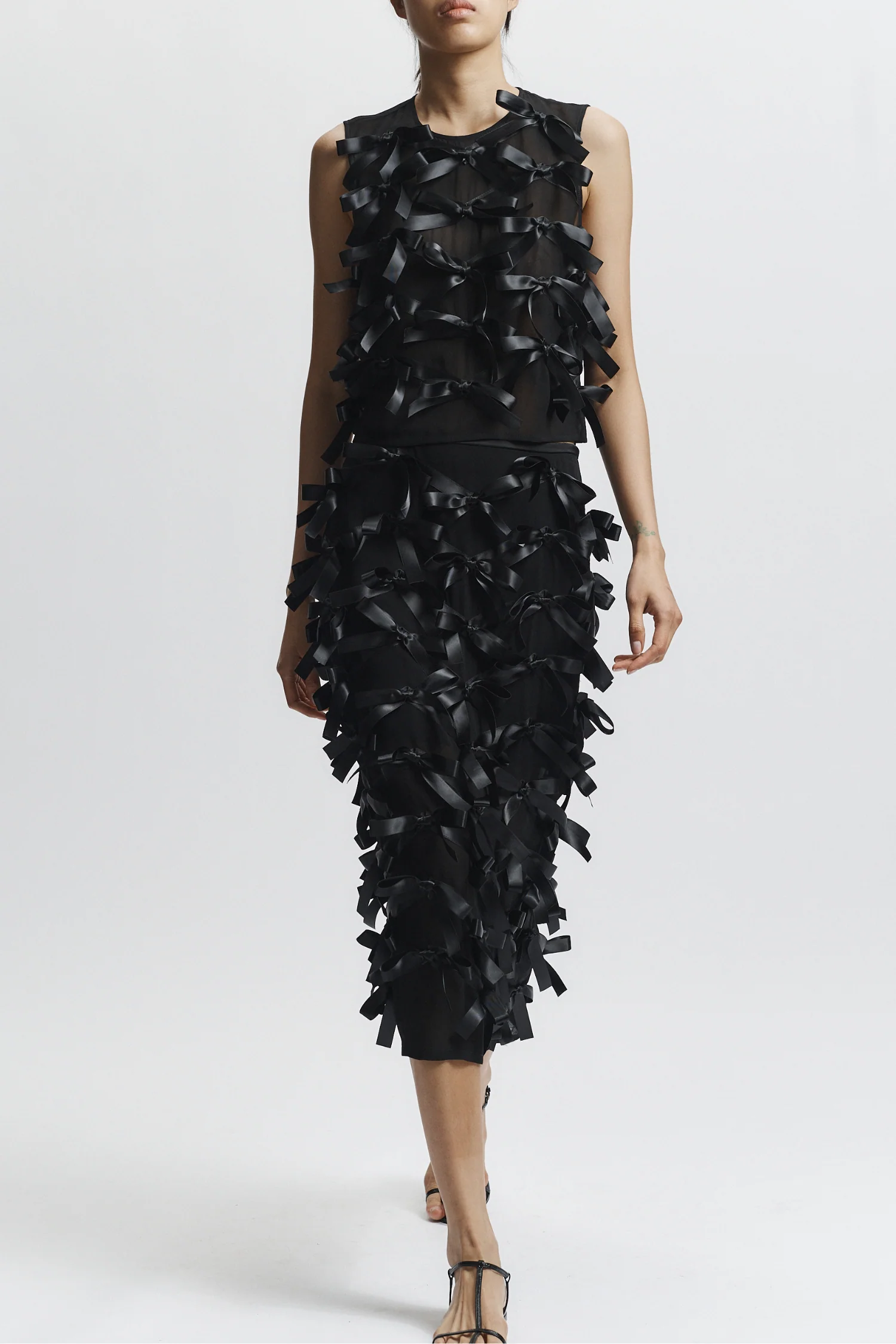 Harlee Bow Blouse, Black