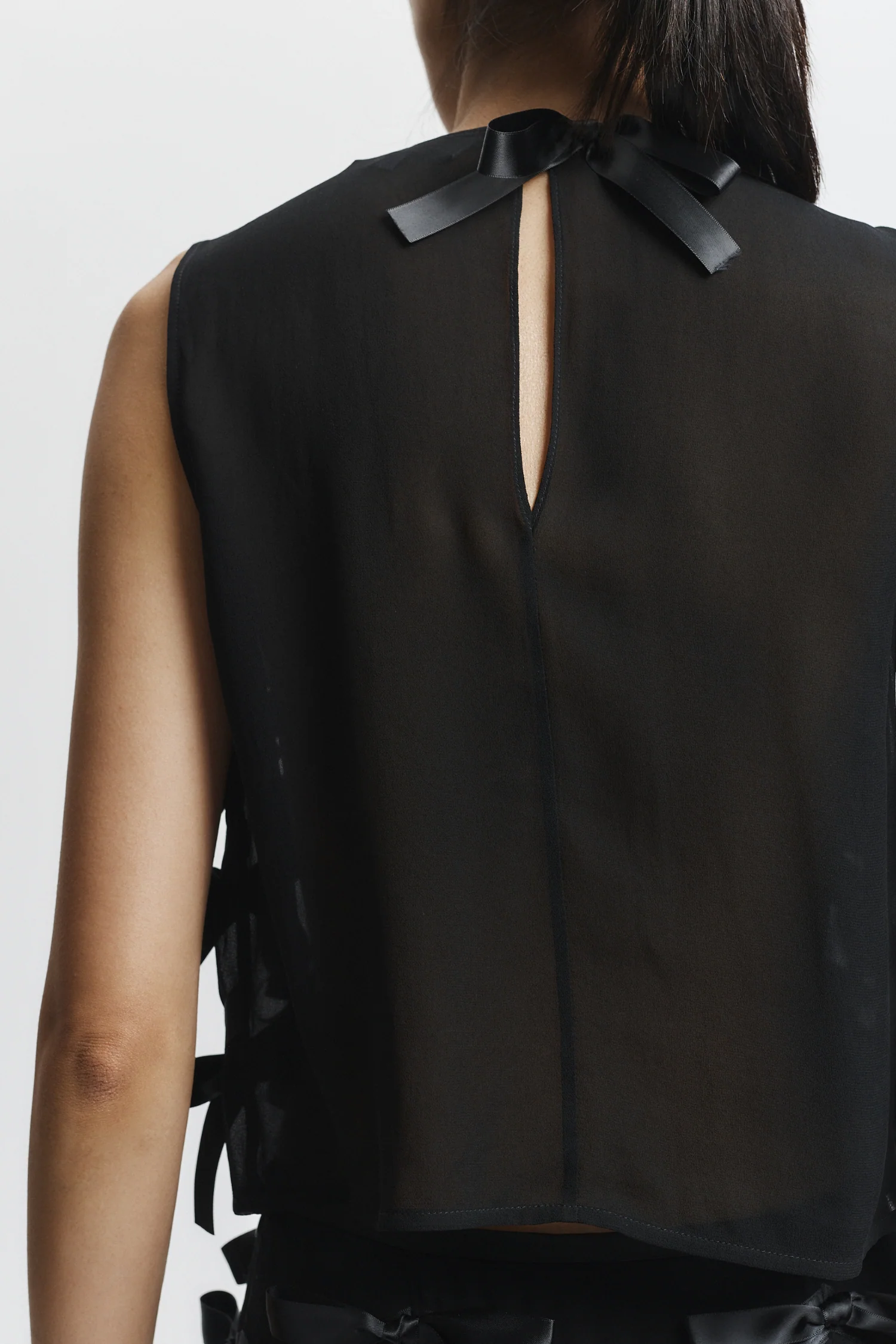 Harlee Bow Blouse, Black 3 Harlee Bow Blouse, Black