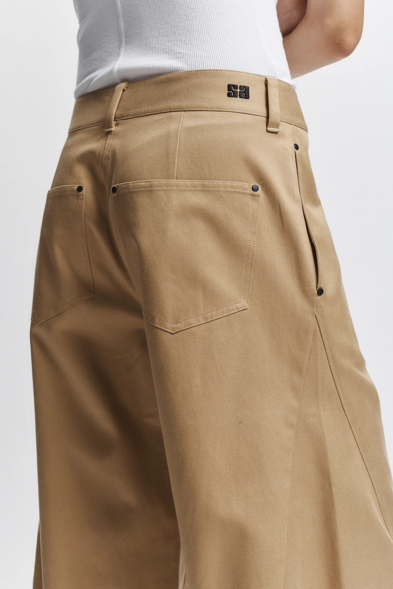 Cayden Barrel Trouser, Khaki