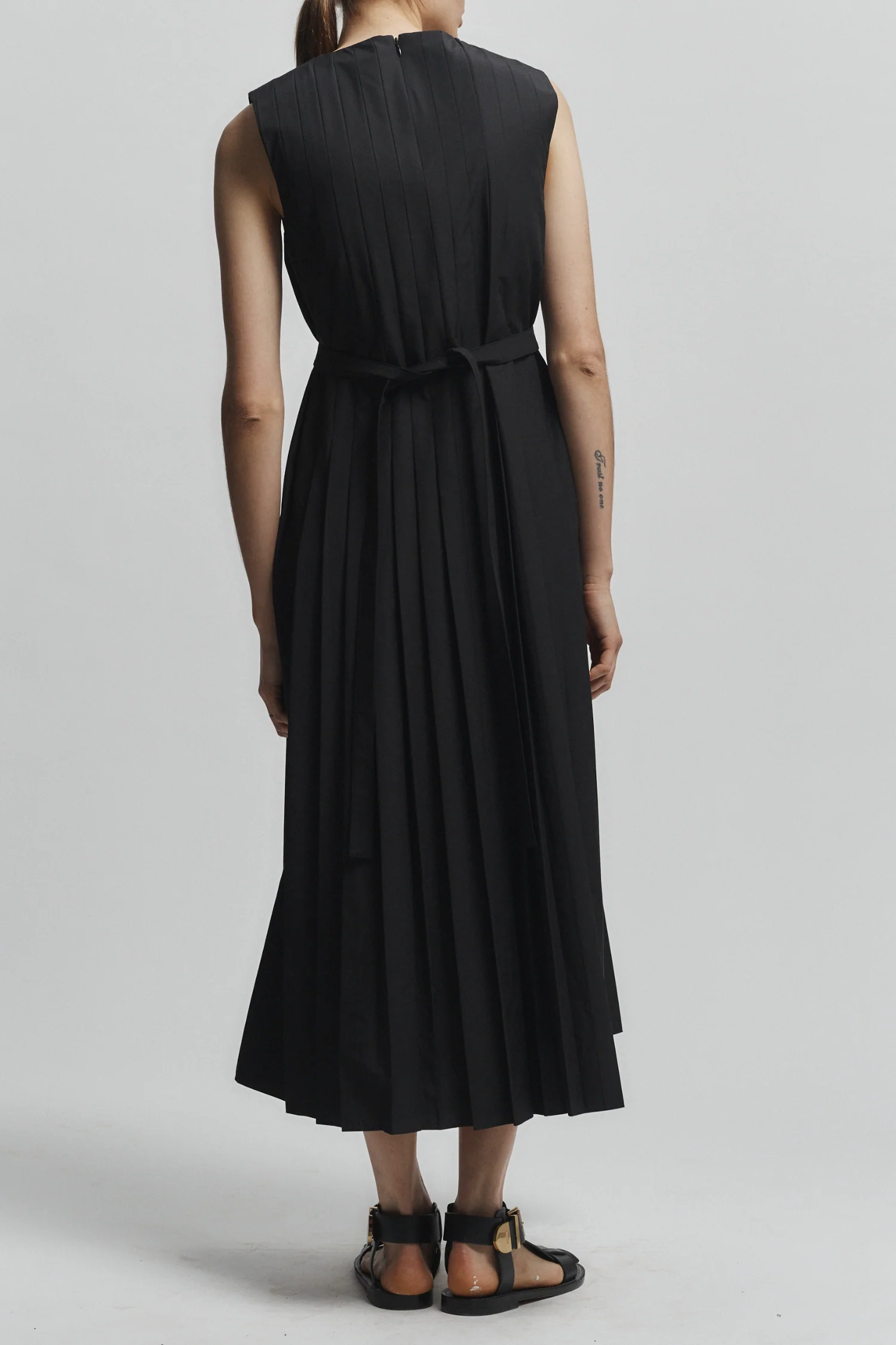 Judson Pleated Maxi Dress, Black 3 Judson Pleated Maxi Dress, Black