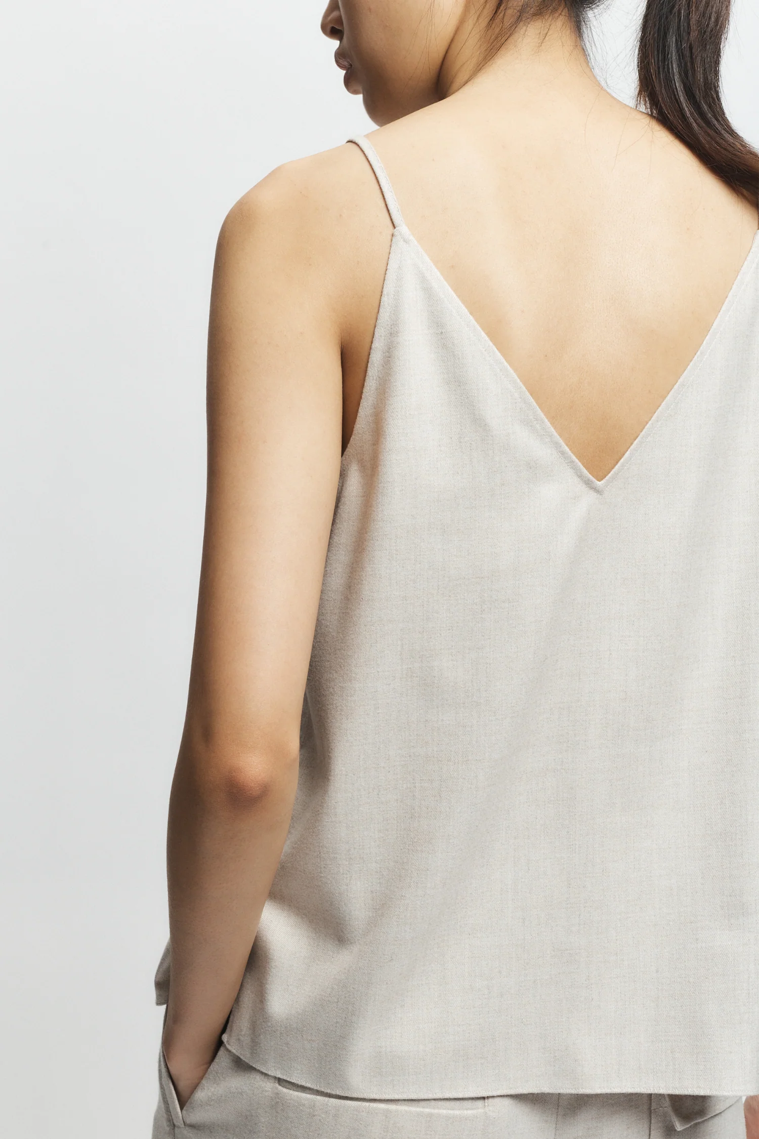 Keller V-Neck Swing Tank, Oatmeal