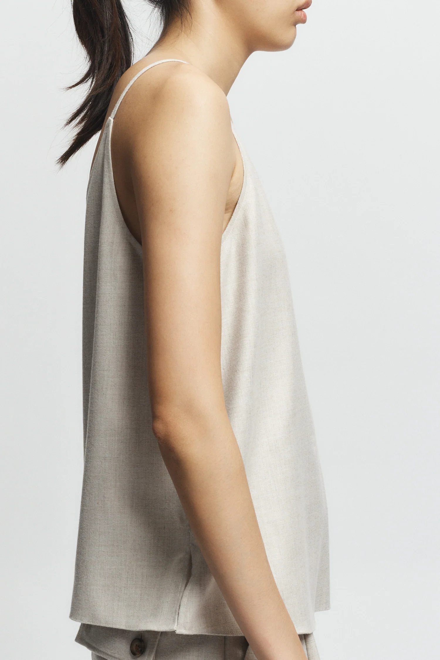 Keller V-Neck Swing Tank, Oatmeal