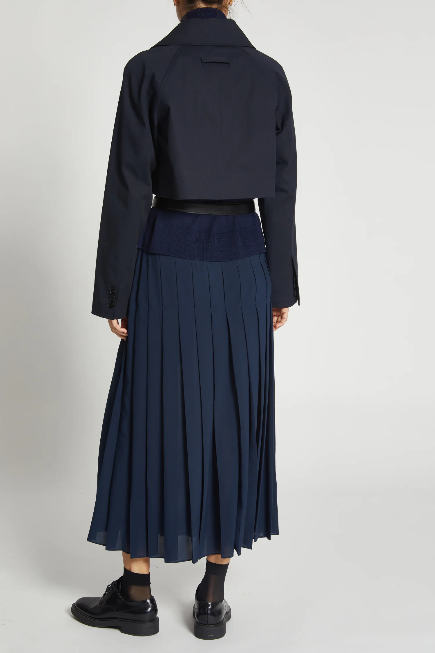 Lakelyn Pleated Midi Skirt, Navy 5 Lakelyn Pleated Midi Skirt, Navy