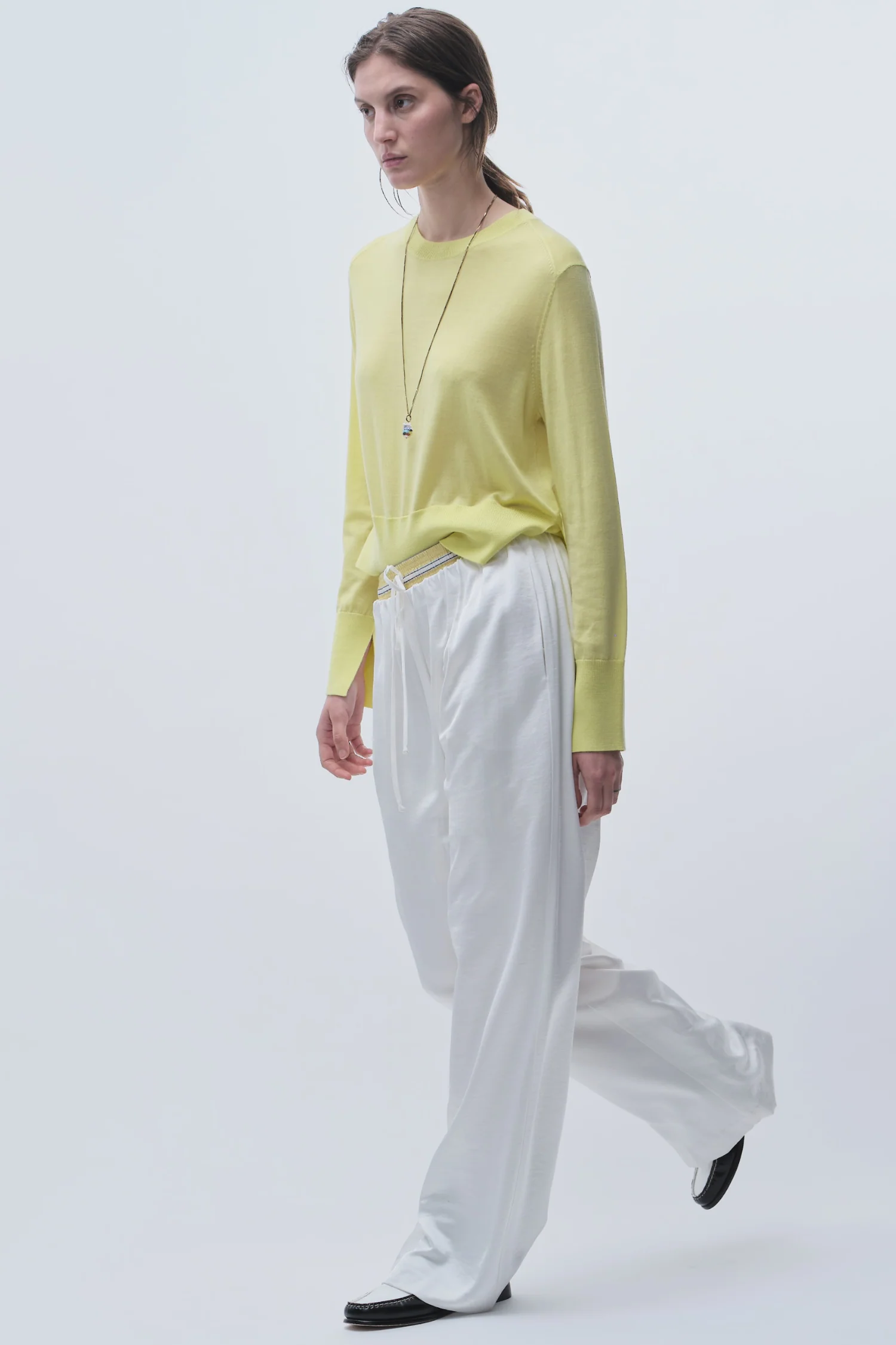 Paige Pull-On Pant, White