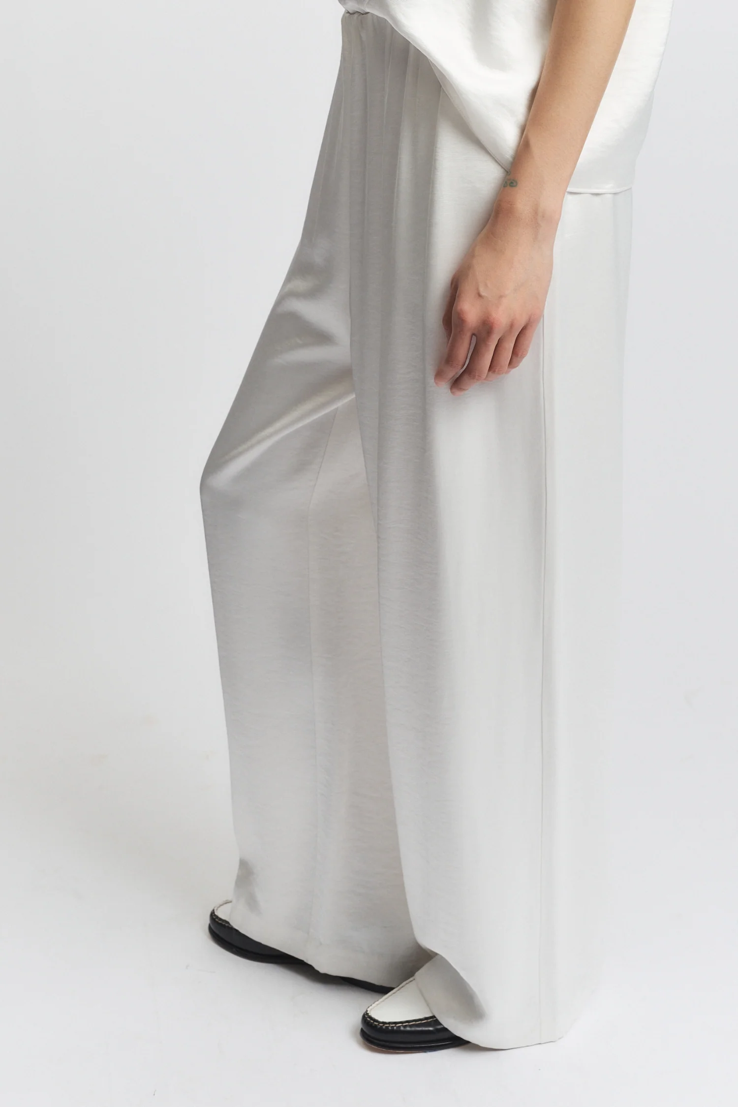 Paige Pull-On Pant, White