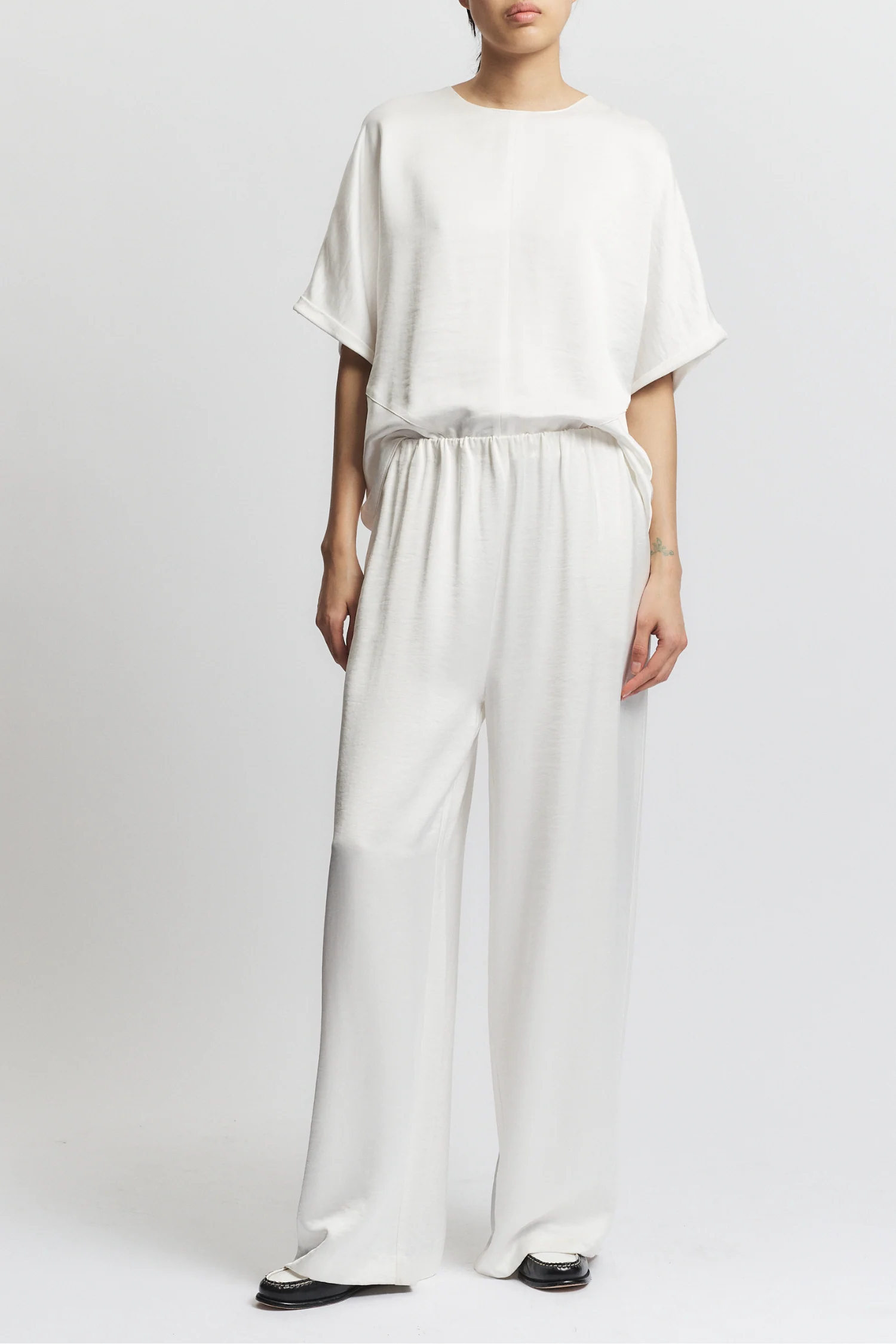 Paige Pull-On Pant, White