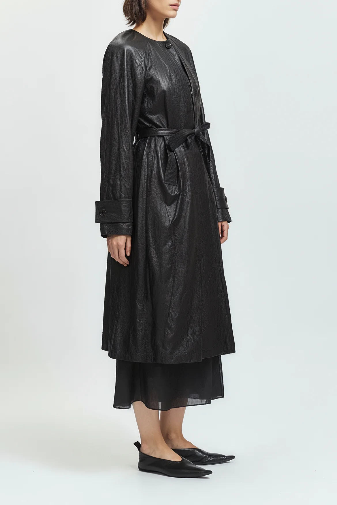 Lena Coated Jacket, Black