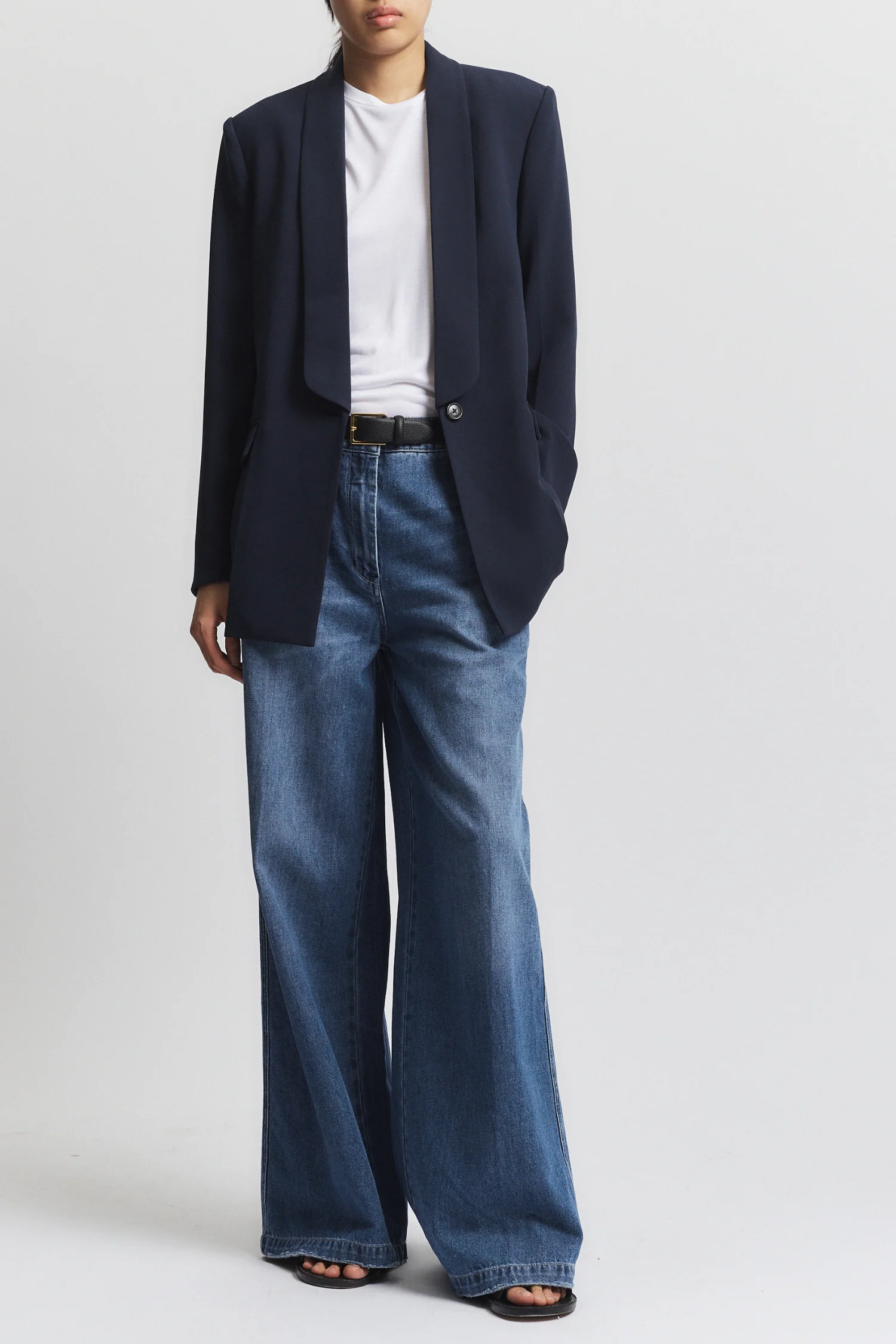 Lennox Everyday Blazer, Navy Crepe 4 Lennox Everyday Blazer, Navy Crepe