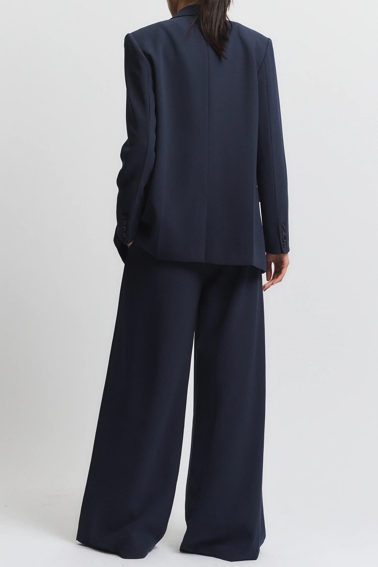 Lennox Everyday Blazer, Navy Crepe 5 Lennox Everyday Blazer, Navy Crepe