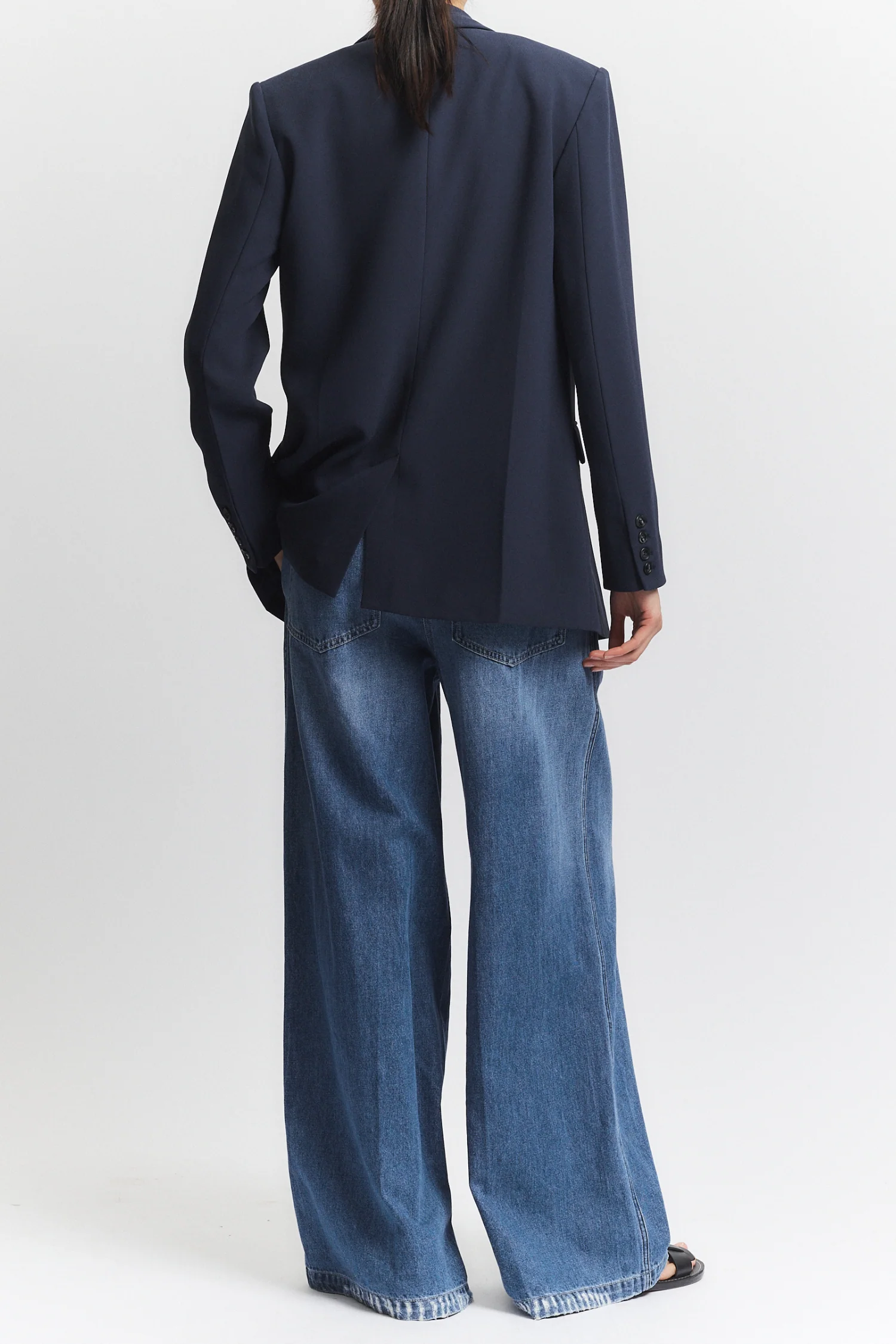 Lennox Everyday Blazer, Navy Crepe 7 Lennox Everyday Blazer, Navy Crepe