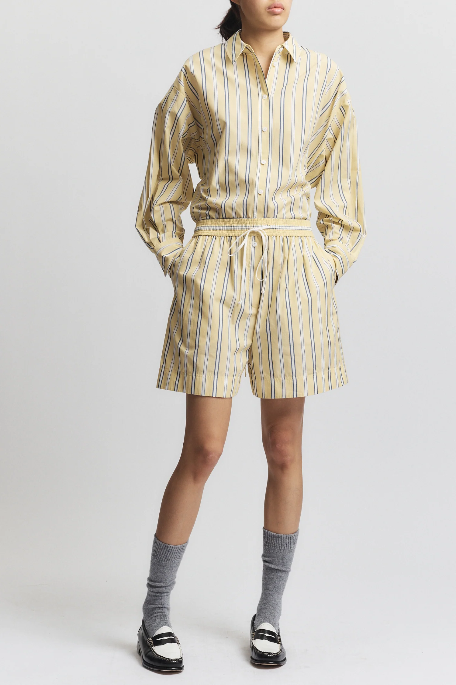 Lexie Short, Canary Stripe 3 Lexie Short, Canary Stripe