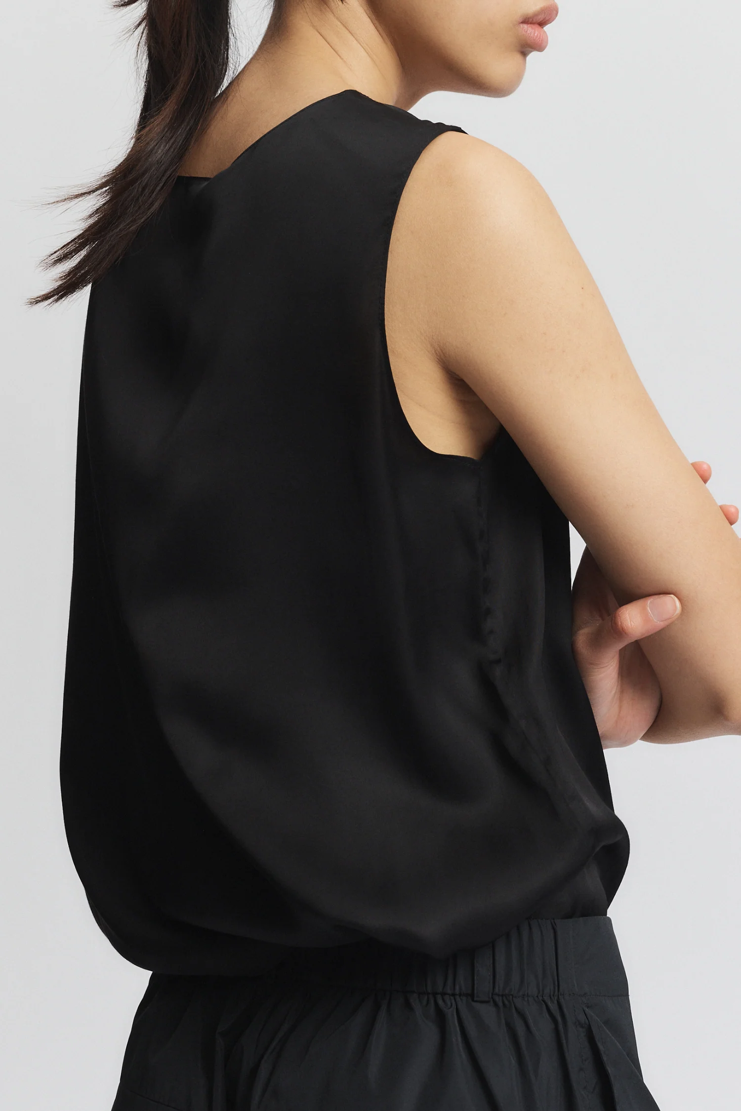 Lola Tie Blouse, Black 4 Lola Tie Blouse, Black