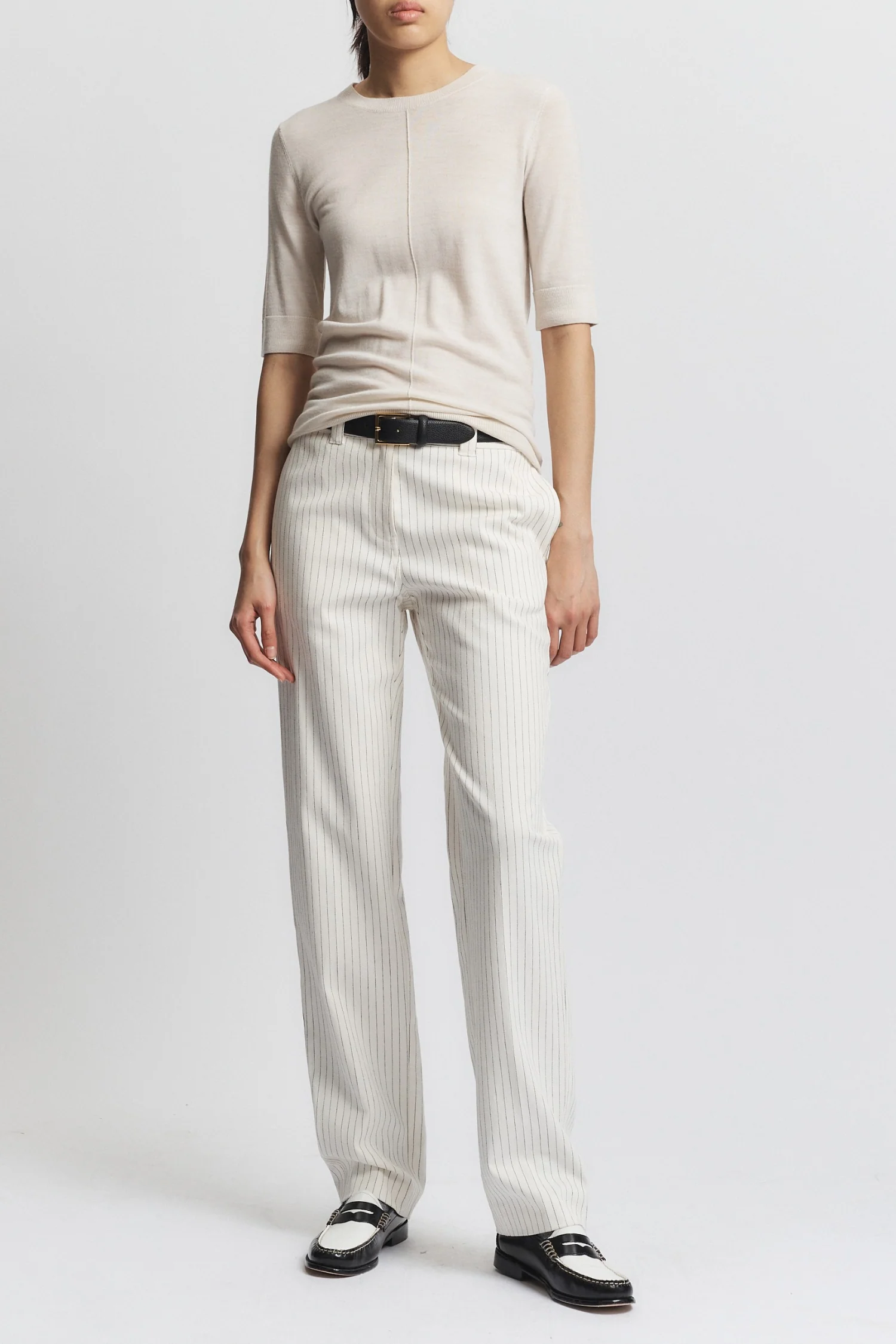 Lucia Short Sleeve Sweater, Ivory