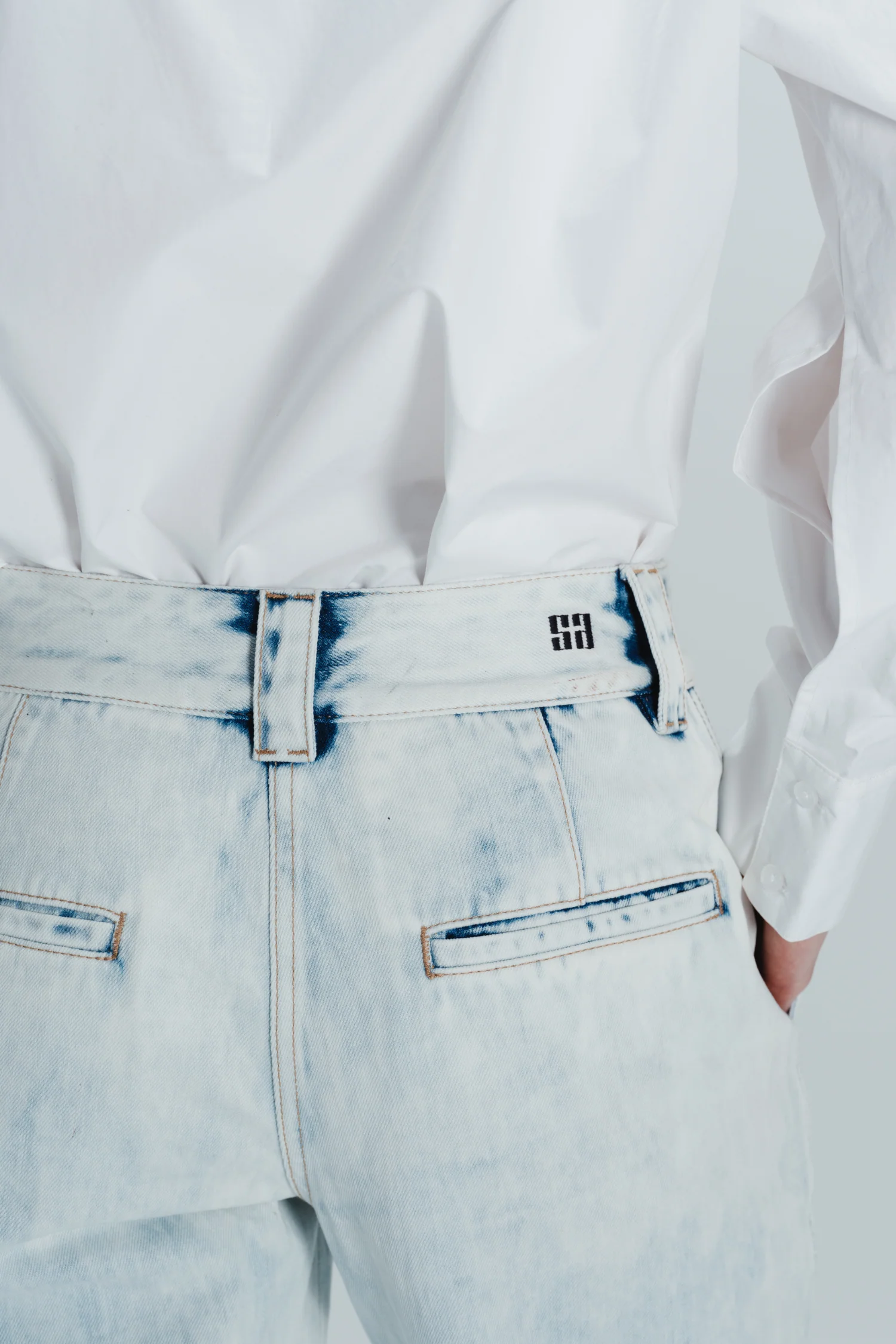 Nessa Denim Pant, Indigo Bleach