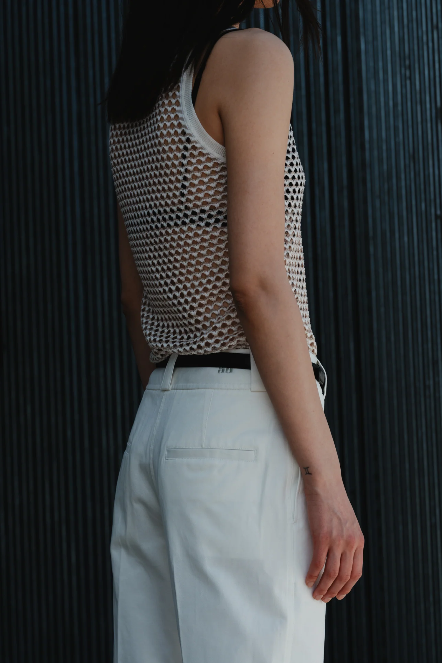 Nessa Mid-rise Straight Leg Pant, Salt