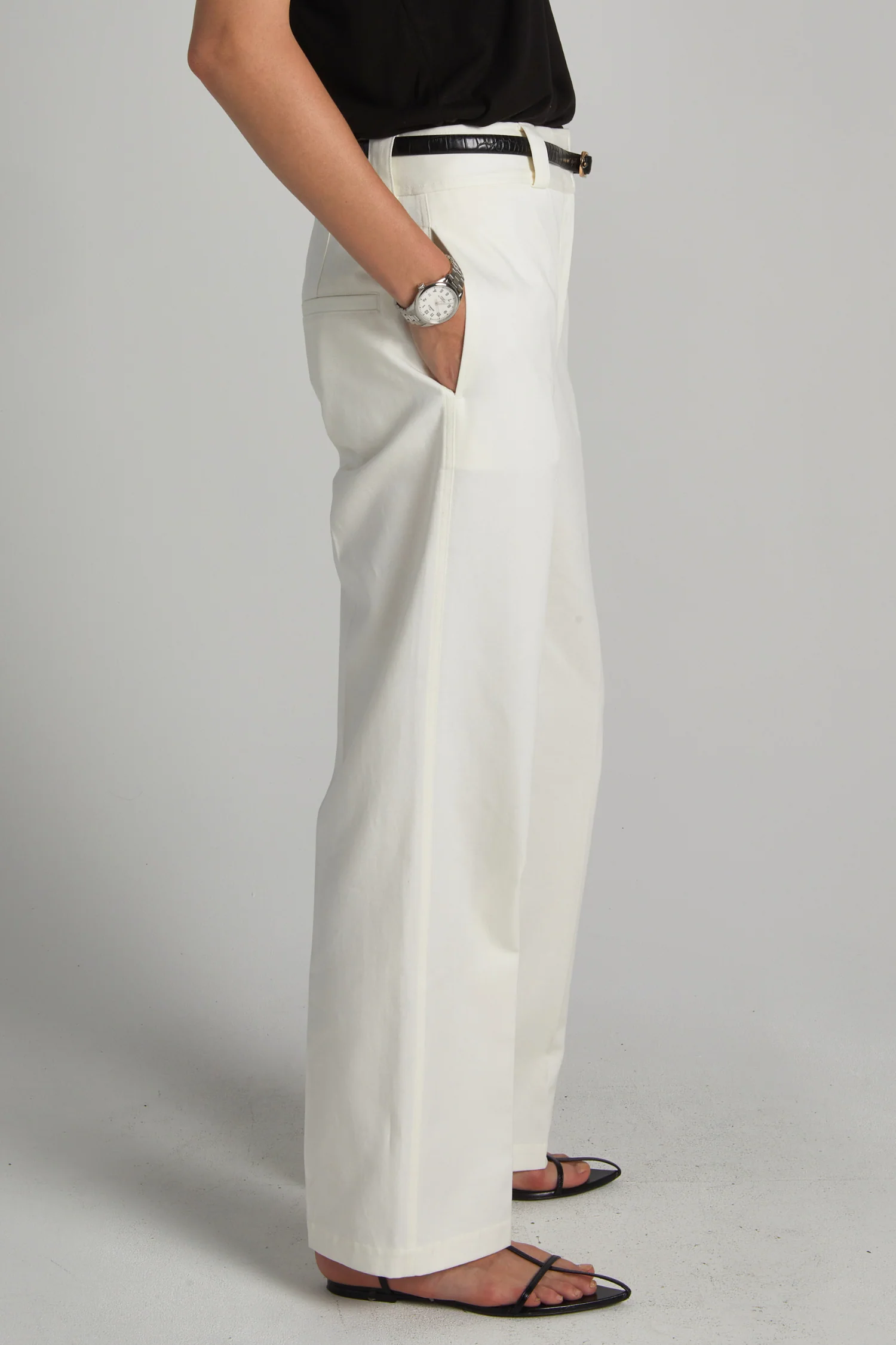 Nessa Mid-rise Straight Leg Pant, Salt 5 Nessa Mid-rise Straight Leg Pant, Salt