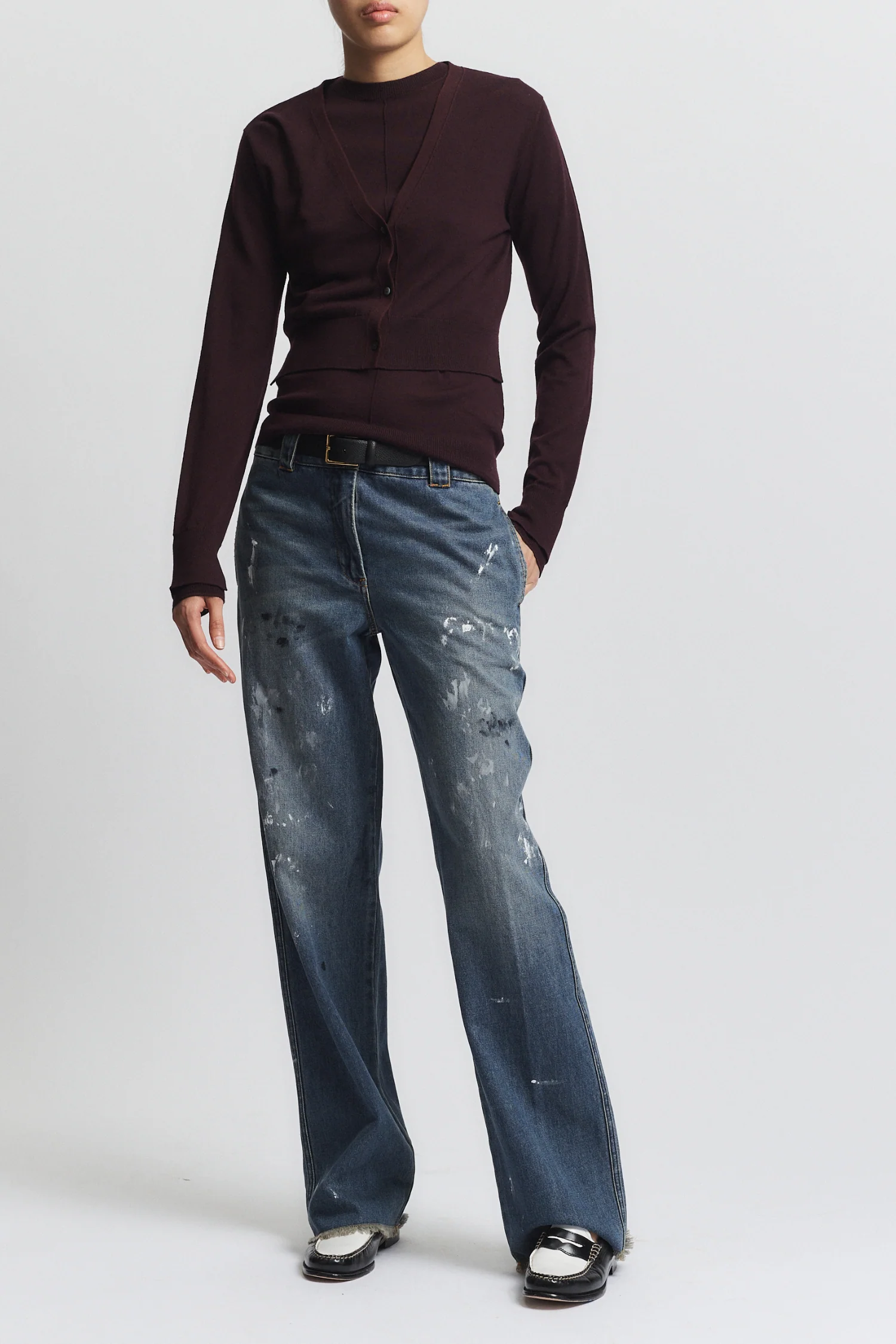 Nixon Cropped Cardigan, Grape 6 Nixon Cropped Cardigan, Grape