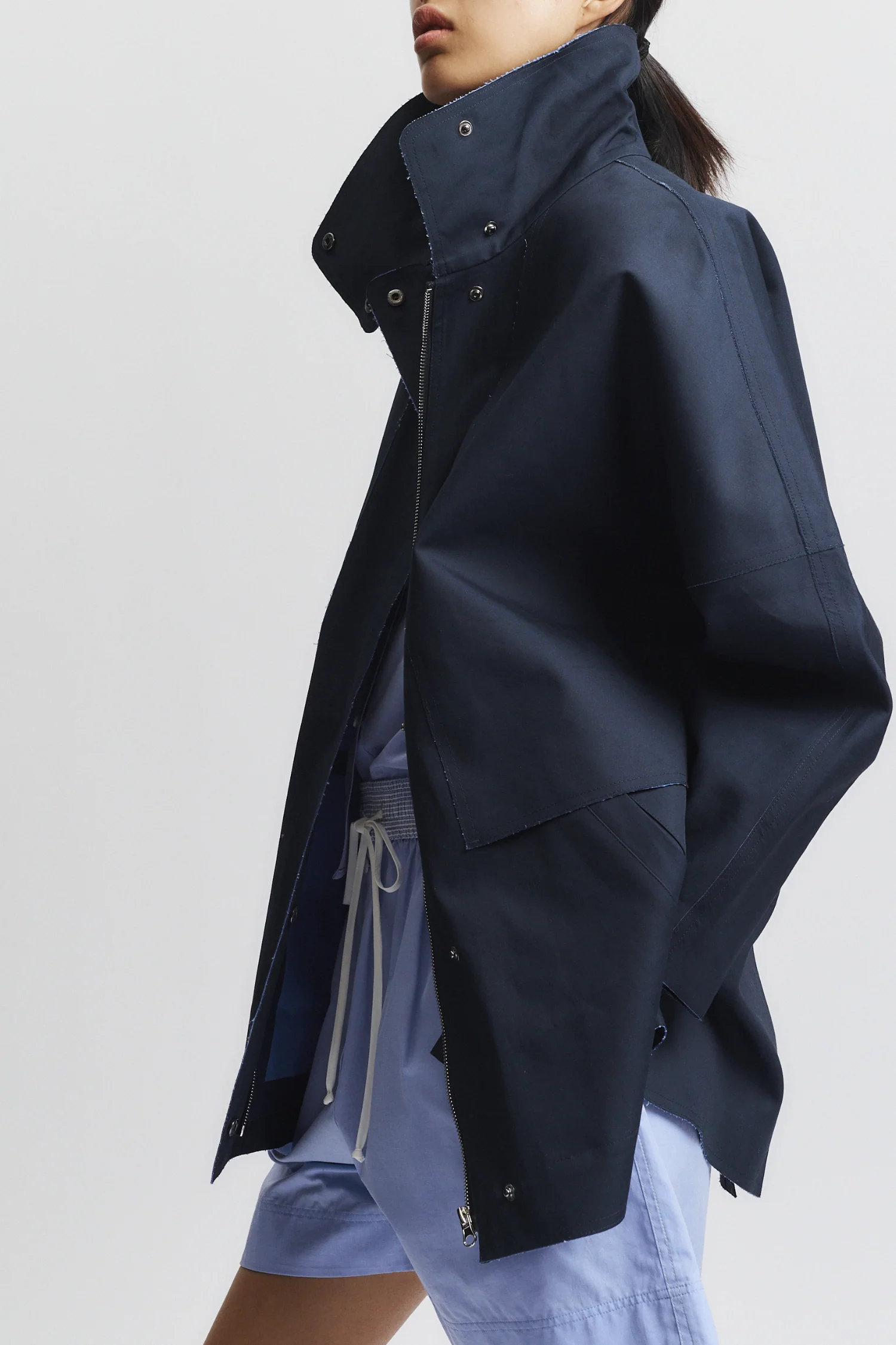 Noah Dolman Sail Jacket, Navy 4 Noah Dolman Sail Jacket, Navy