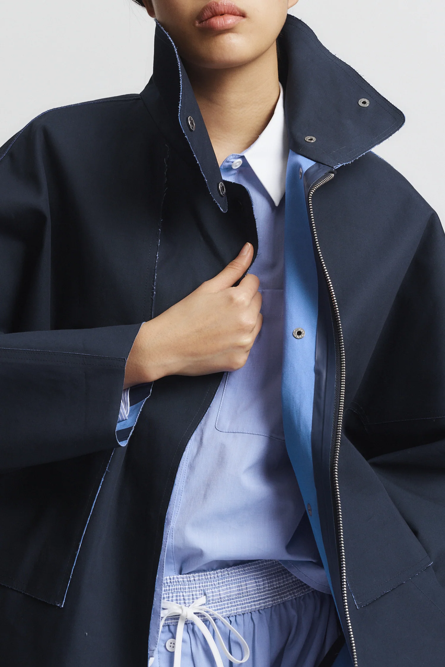 Noah Dolman Sail Jacket, Navy 5 Noah Dolman Sail Jacket, Navy