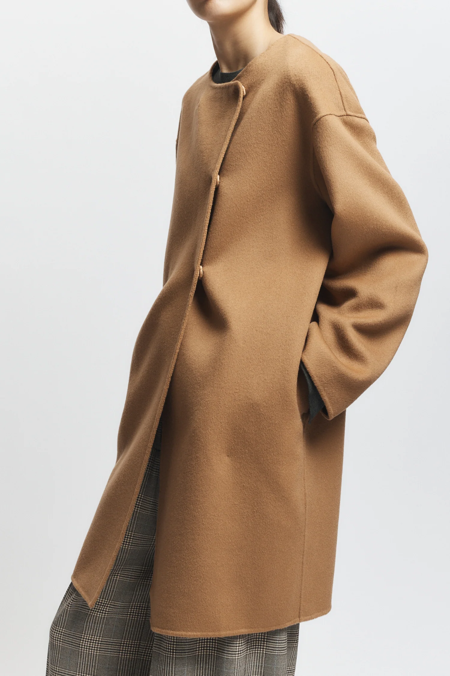 Orla Wool Scarf Coat, Camel 5 Orla Wool Scarf Coat, Camel