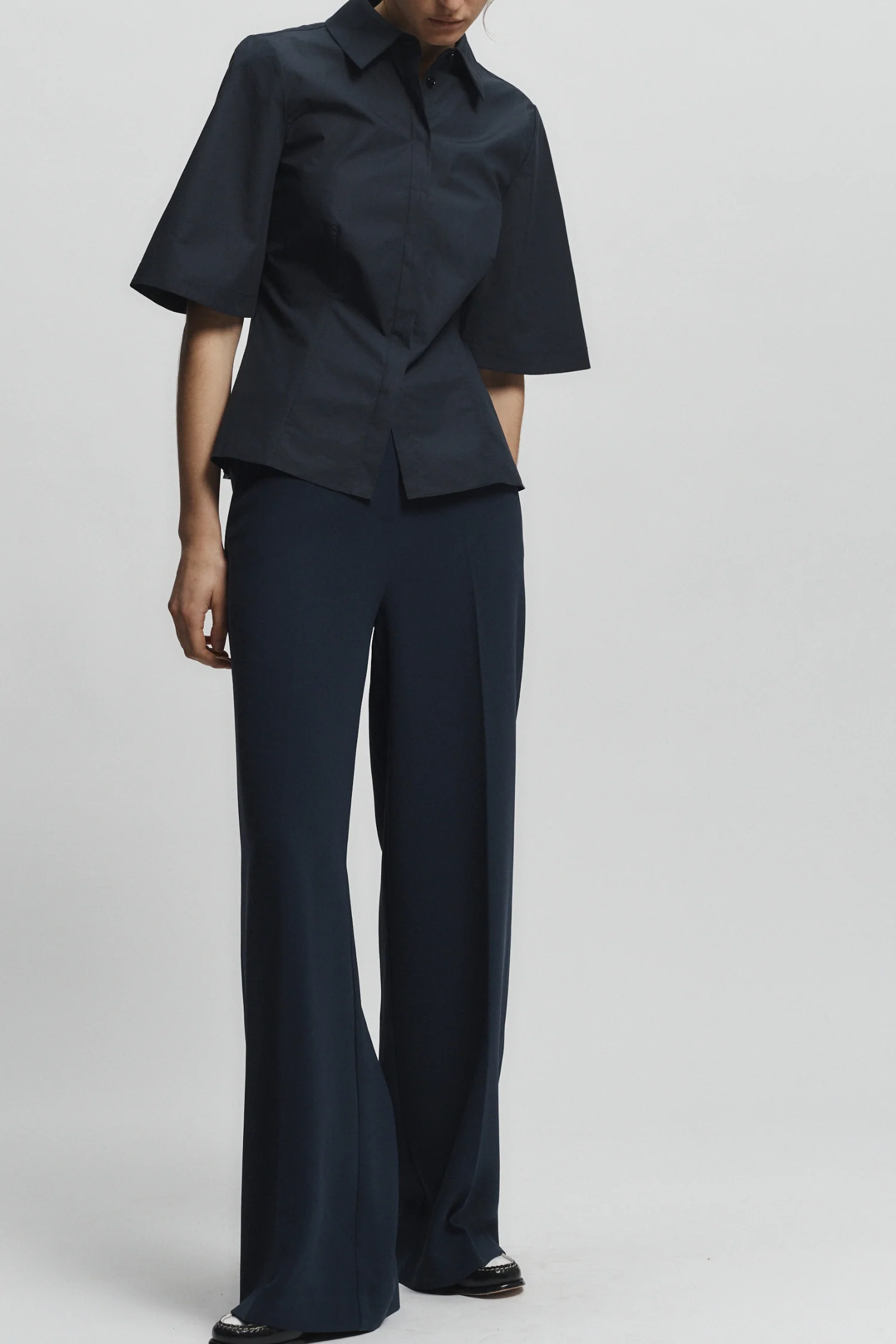 Dion Short Sleeve Buttondown, Navy 3 Dion Short Sleeve Buttondown, Navy