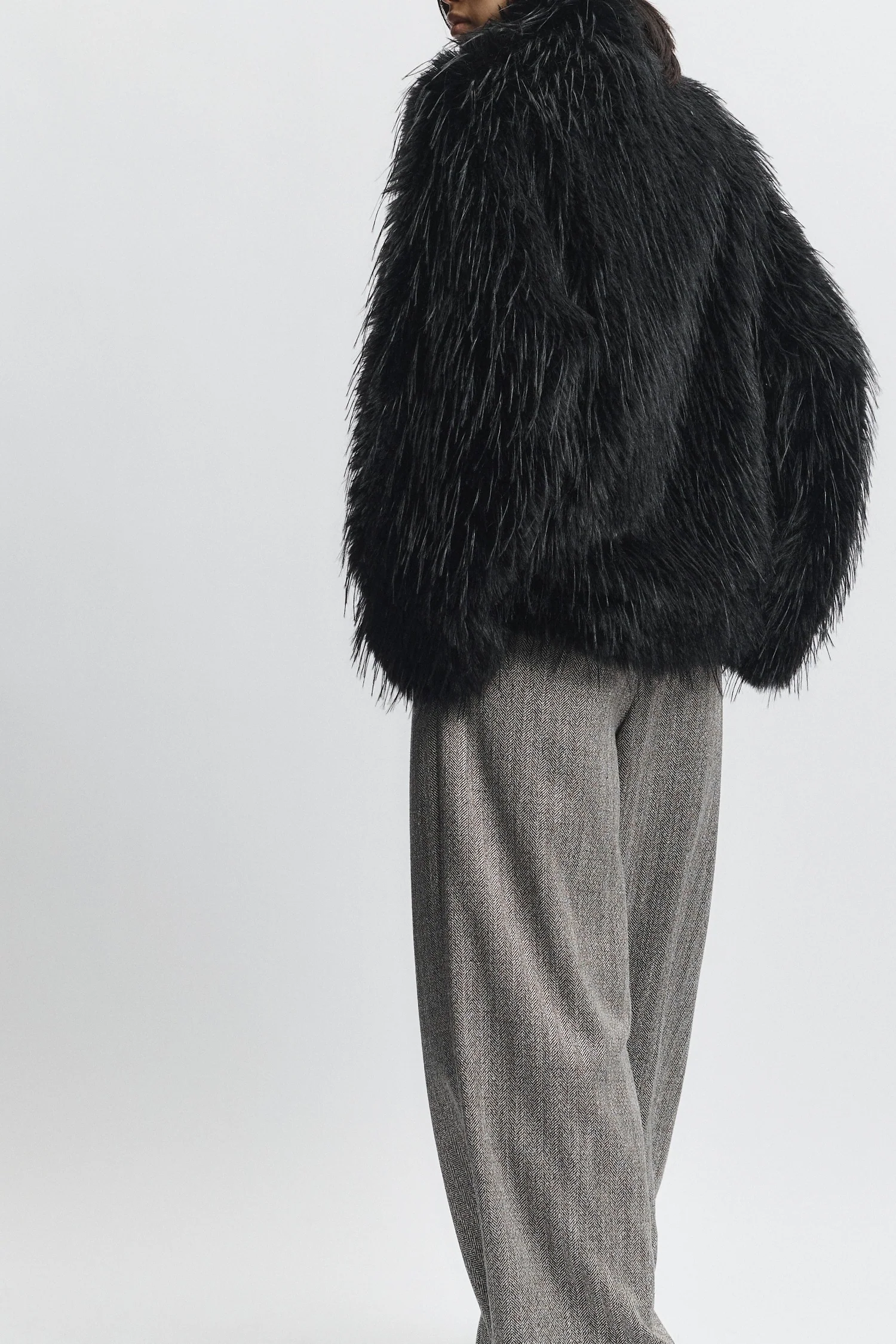 Rhea Shaggy Coat, Black 7 Rhea Shaggy Coat, Black