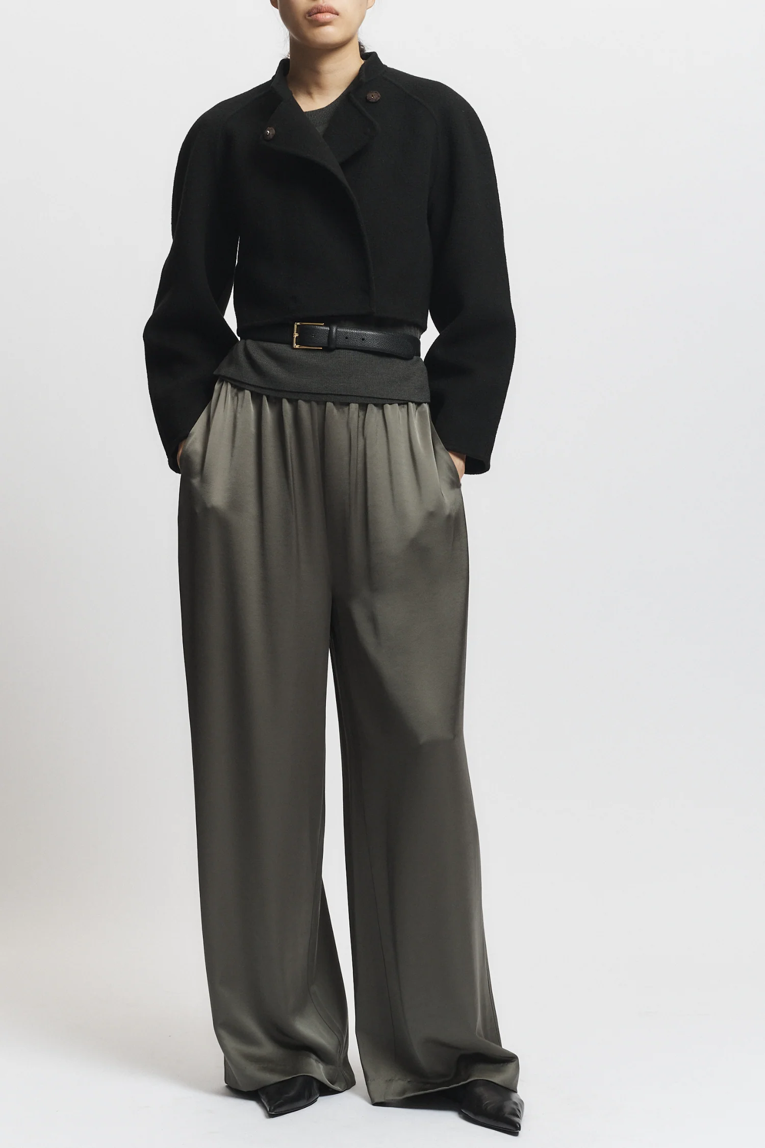 Ryatt Wool Jacket, Black