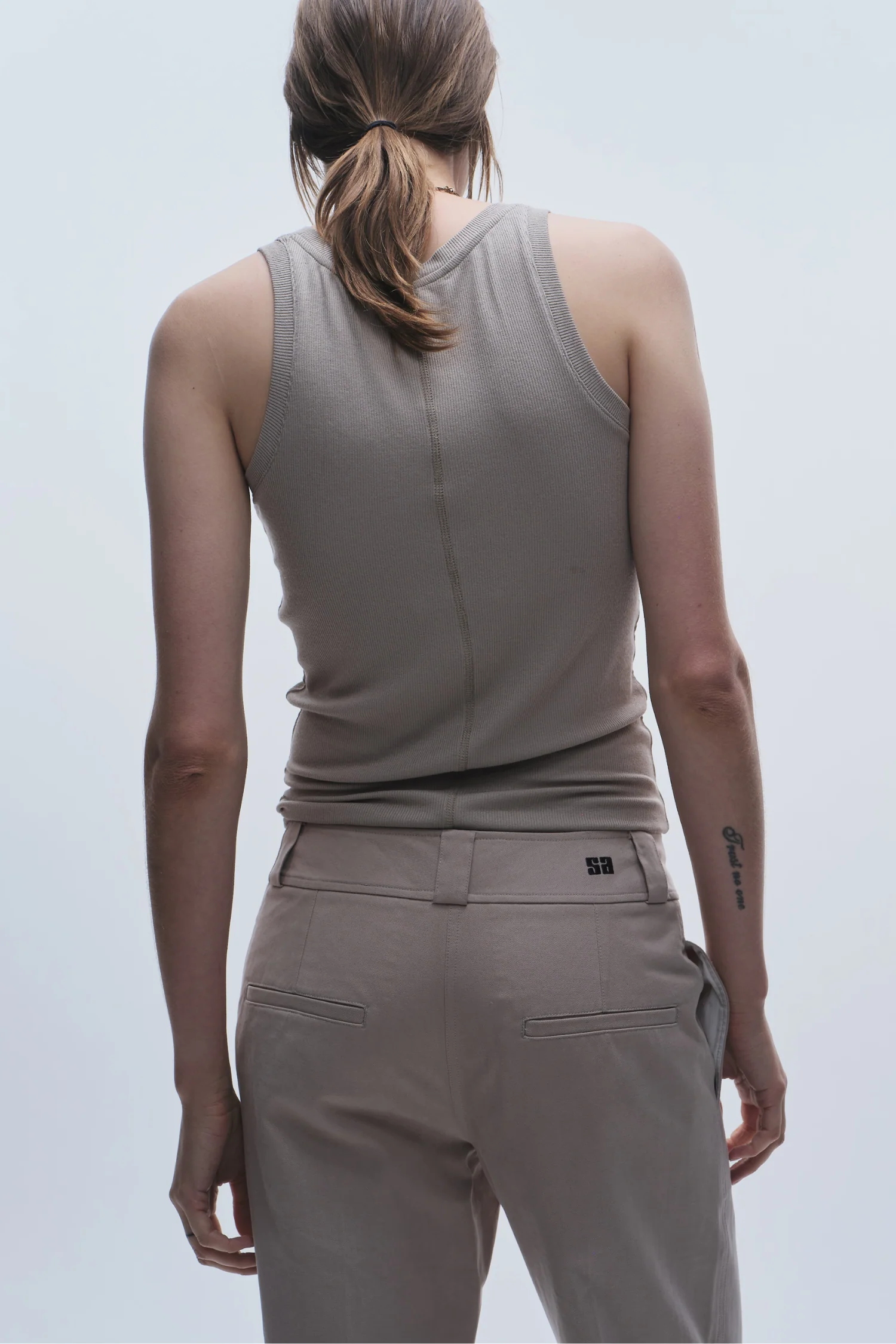 Soren Jersey Tank, Pebble