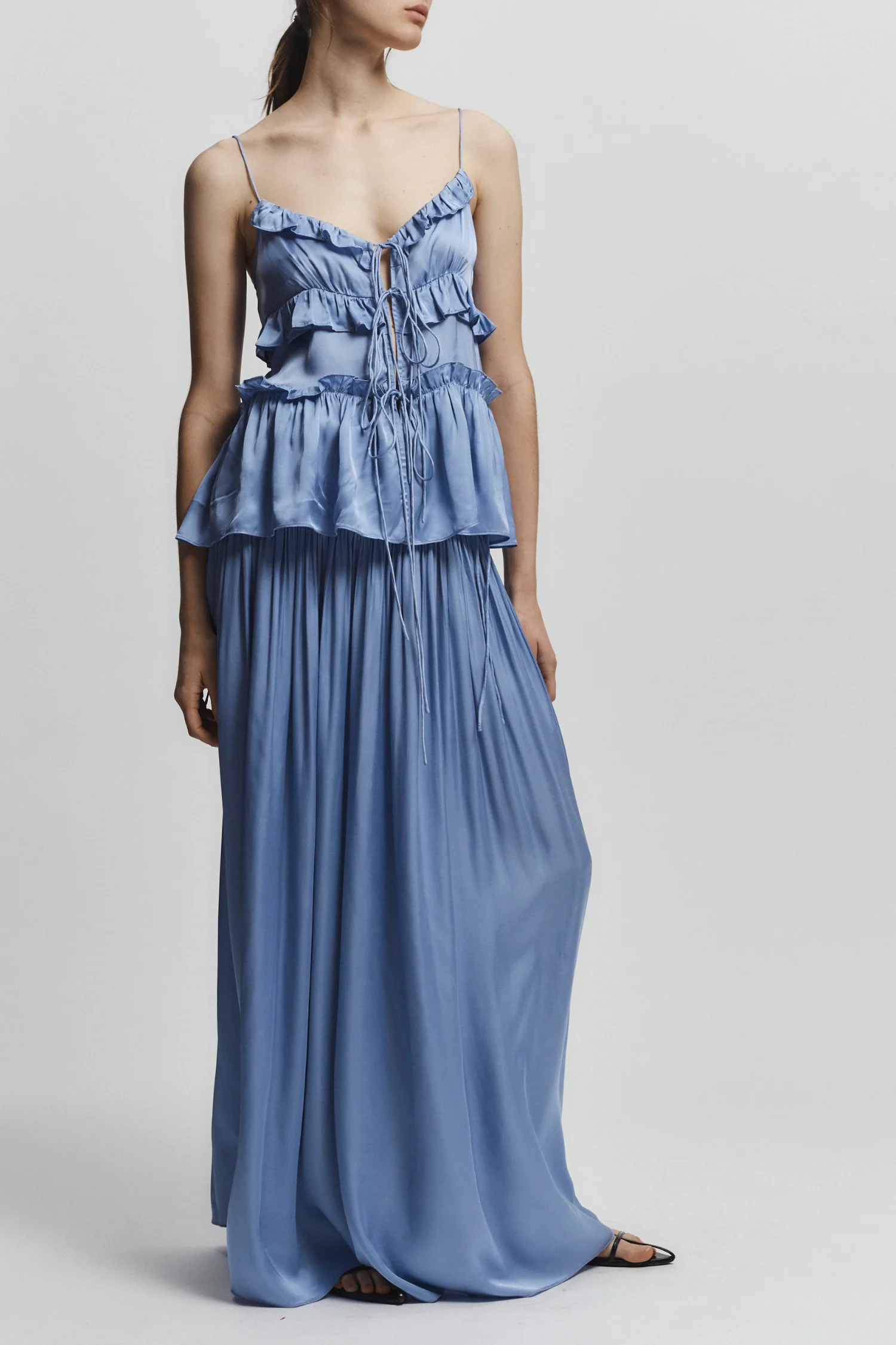 Ellie Ruched Skirt, Periwinkle