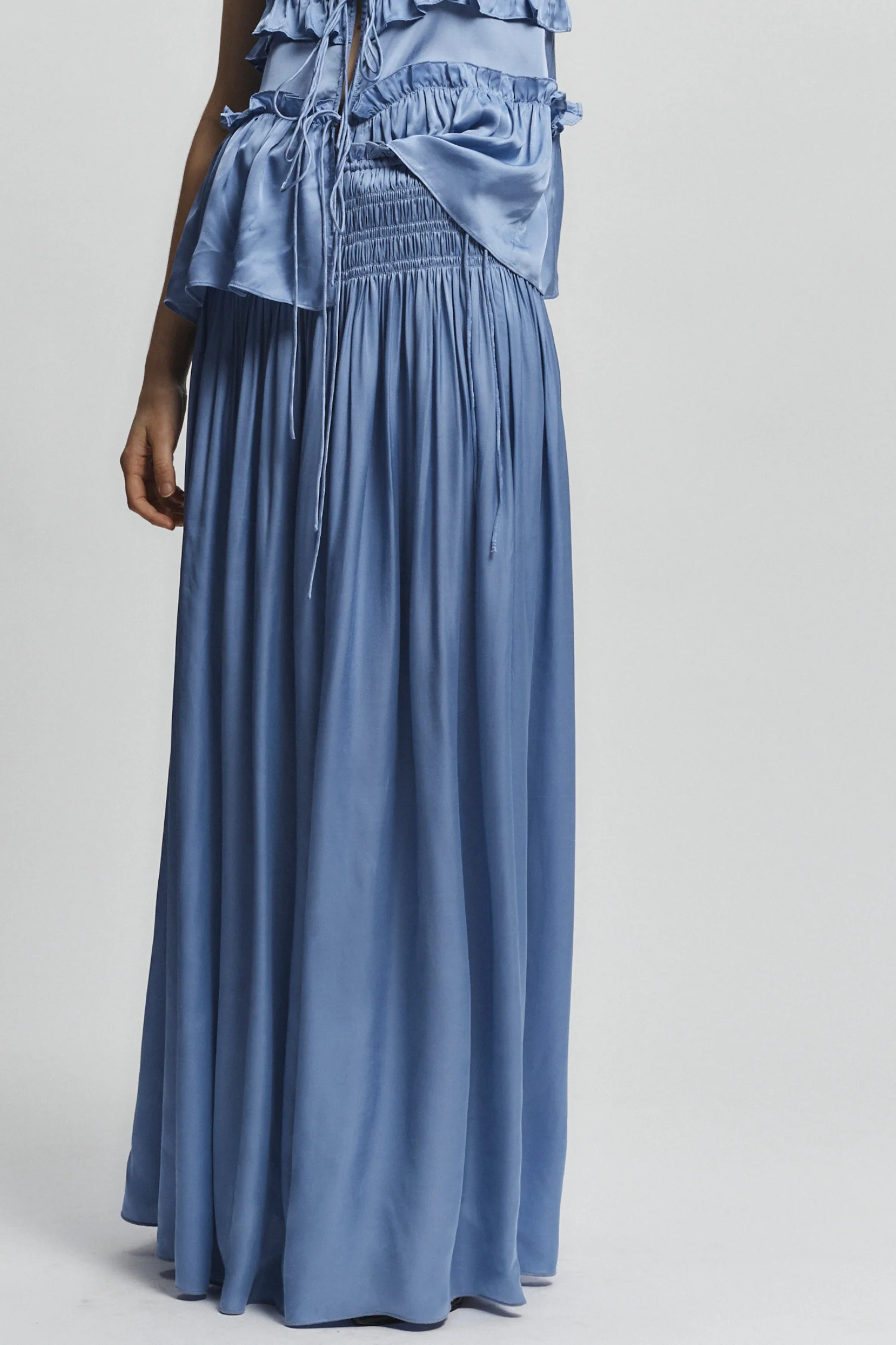 Ellie Ruched Skirt, Periwinkle 3 Ellie Ruched Skirt, Periwinkle